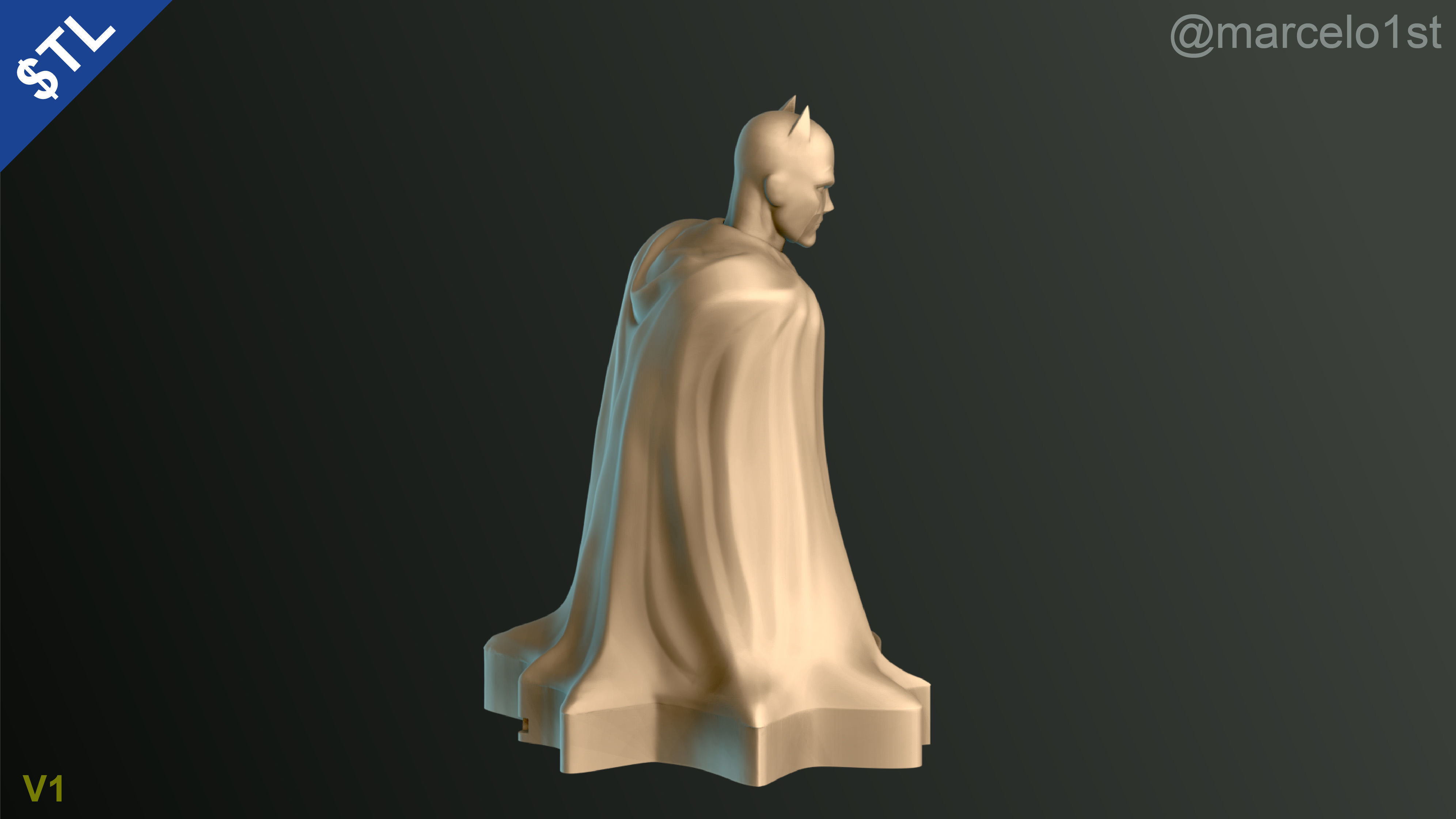 Batman City - Table Lamp 3D print model_3