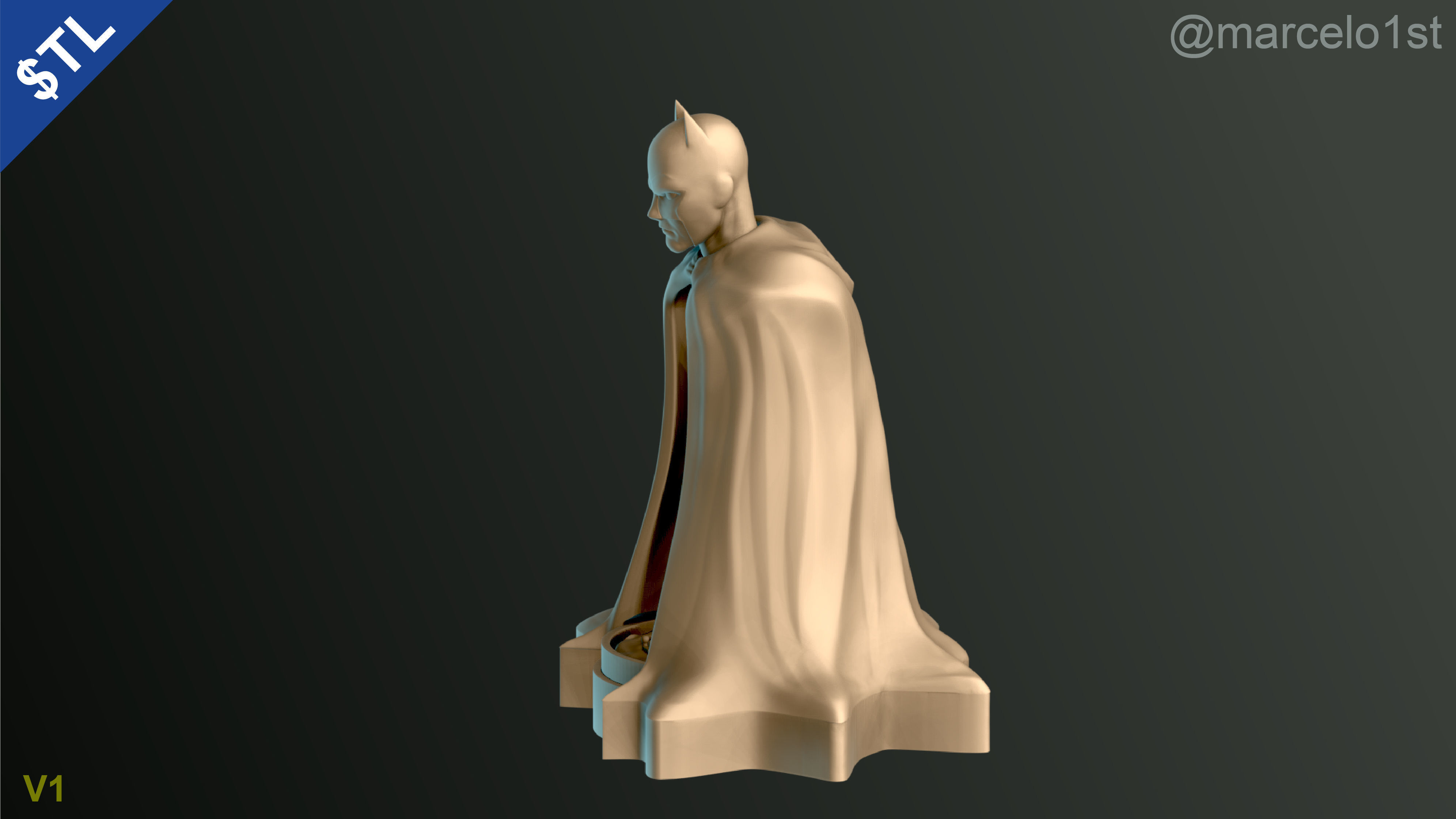 Batman City - Table Lamp 3D print model_8
