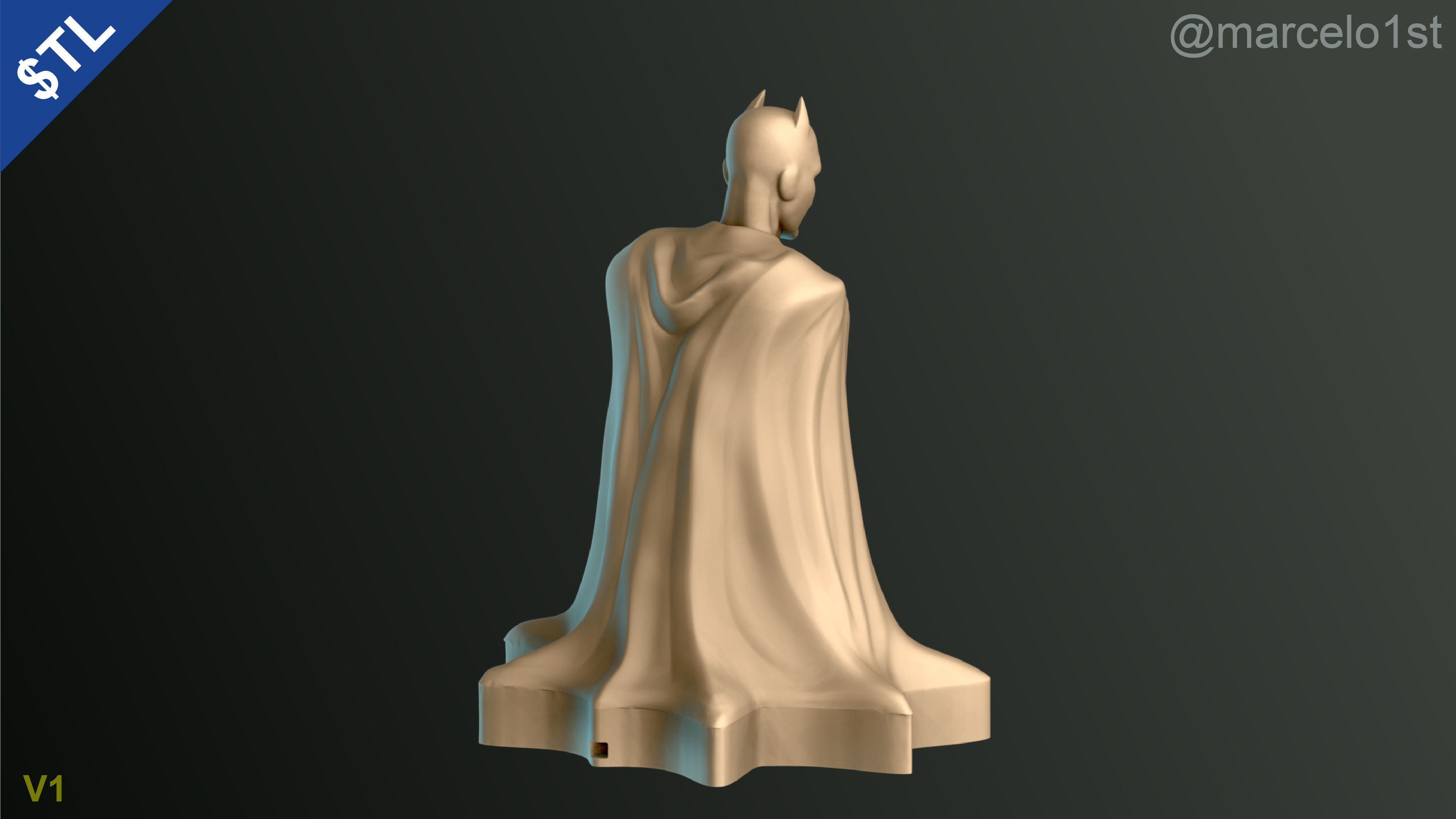 Batman City - Table Lamp 3D print model_4