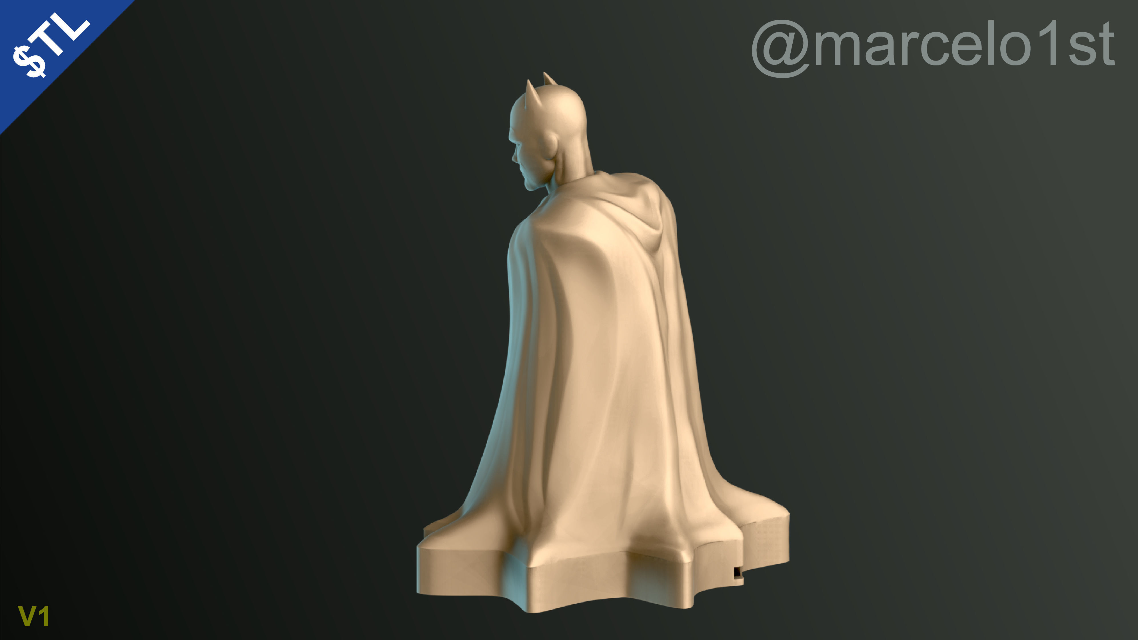 Batman City - Table Lamp 3D print model_7