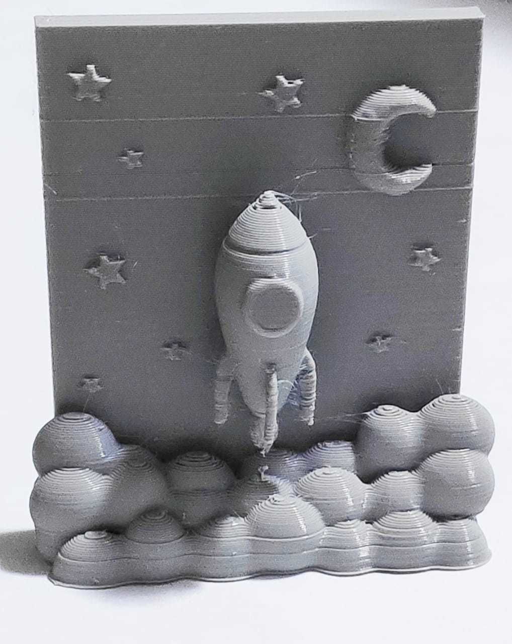 Cute Rocket Scenery 3D print model_3