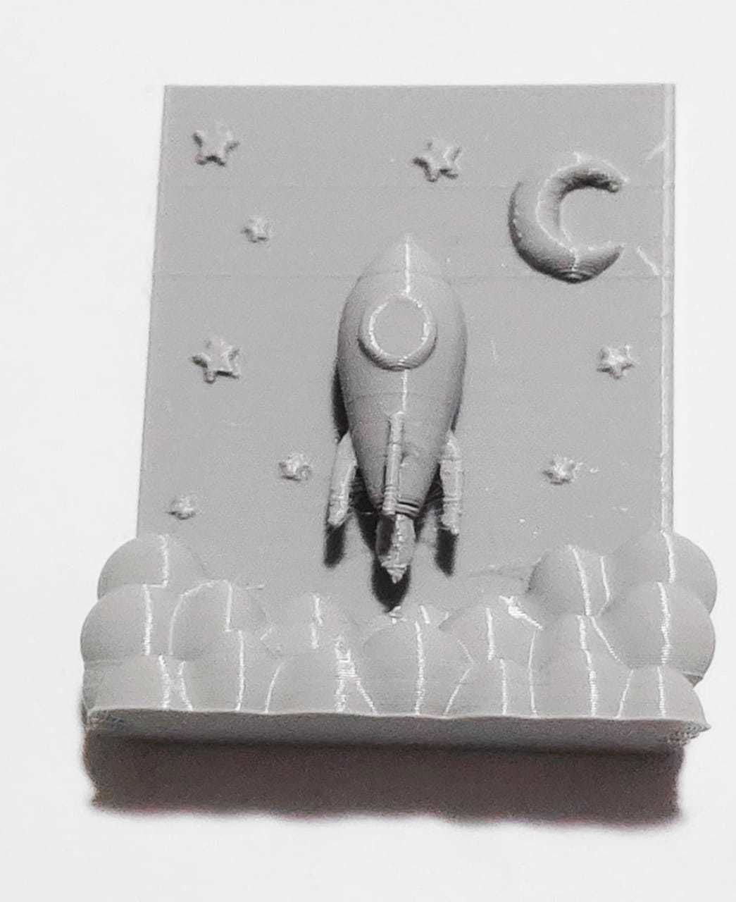 Cute Rocket Scenery 3D print model_2