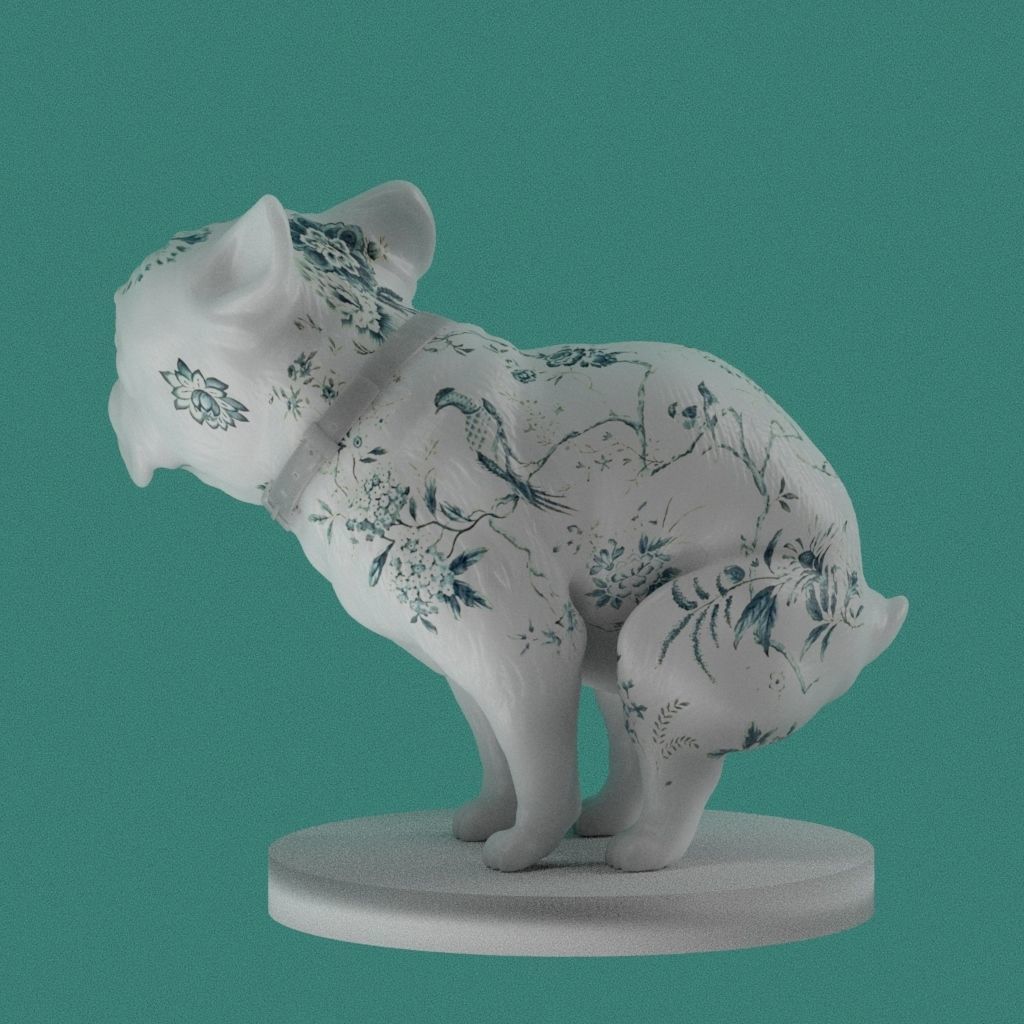 French bulldog 3D print model 3D print model_3