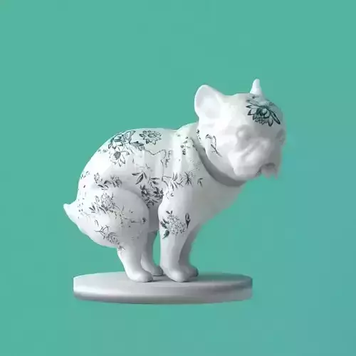 French bulldog 3D print model 3D print model