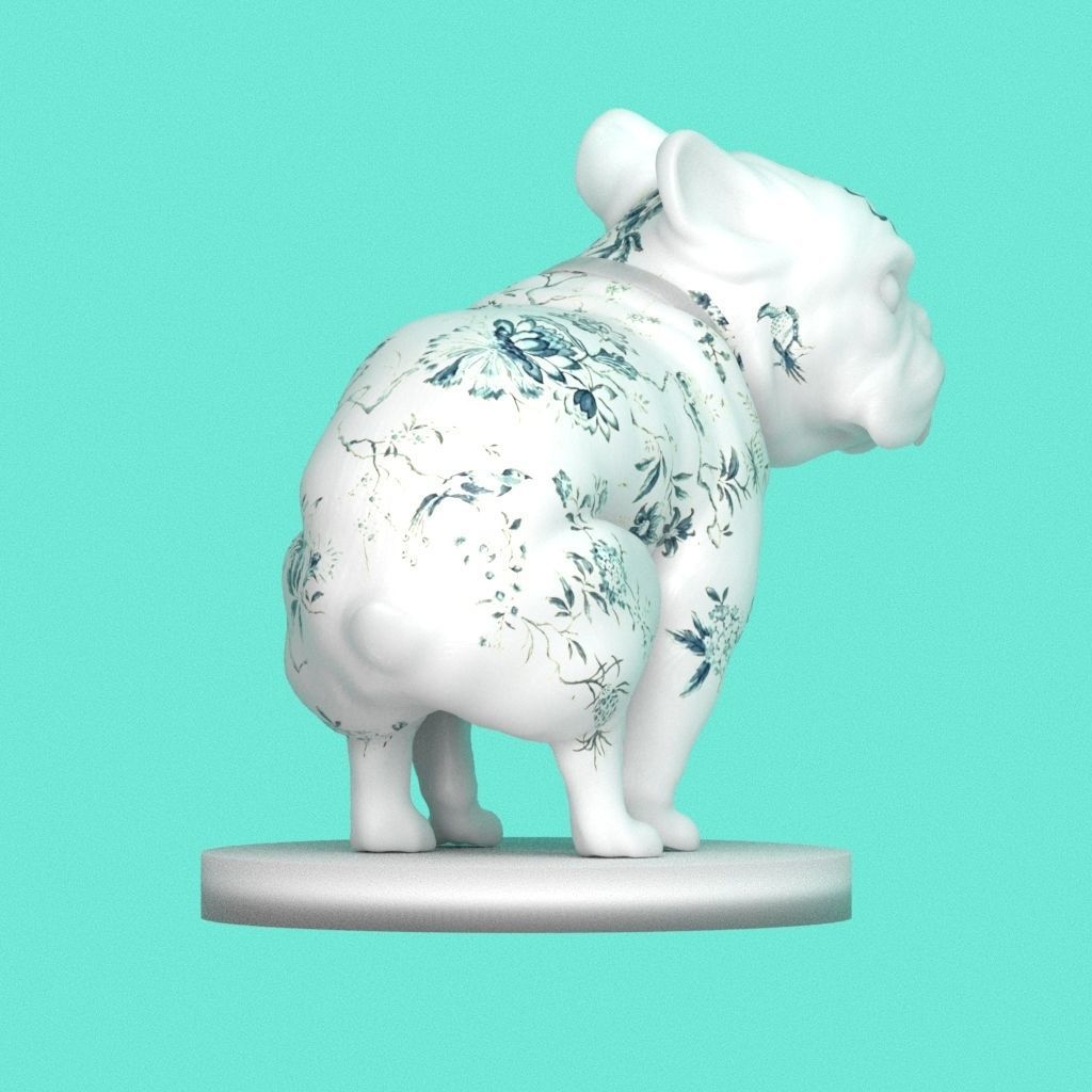 French bulldog 3D print model 3D print model_2