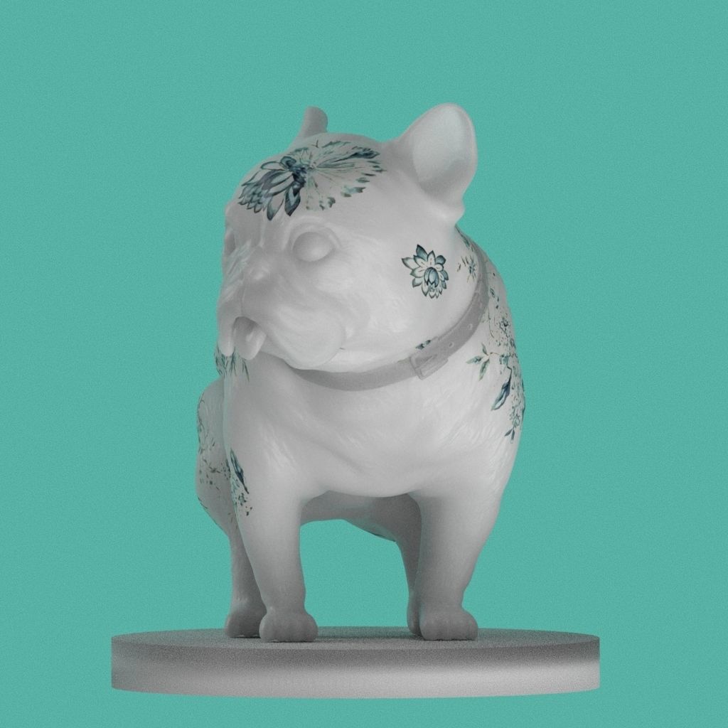 French bulldog 3D print model 3D print model_1