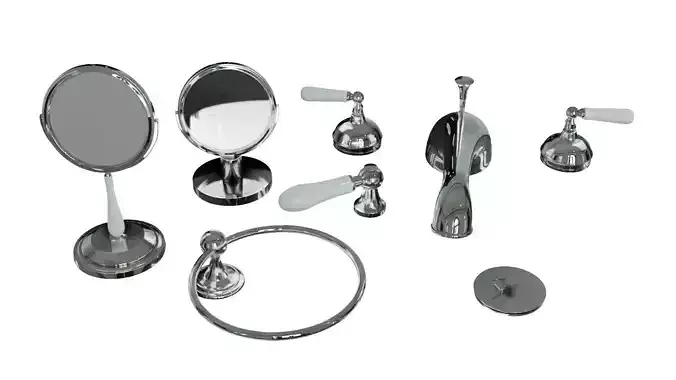 Bathroom Furniture 3D Model Pack