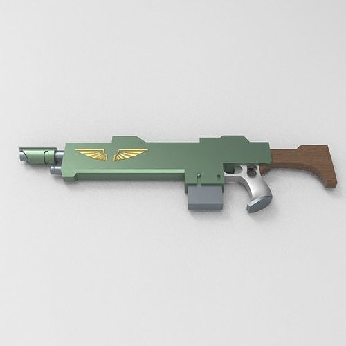 Warhammer 40K - M36 Kantrael Pattern Lasgun 3D model