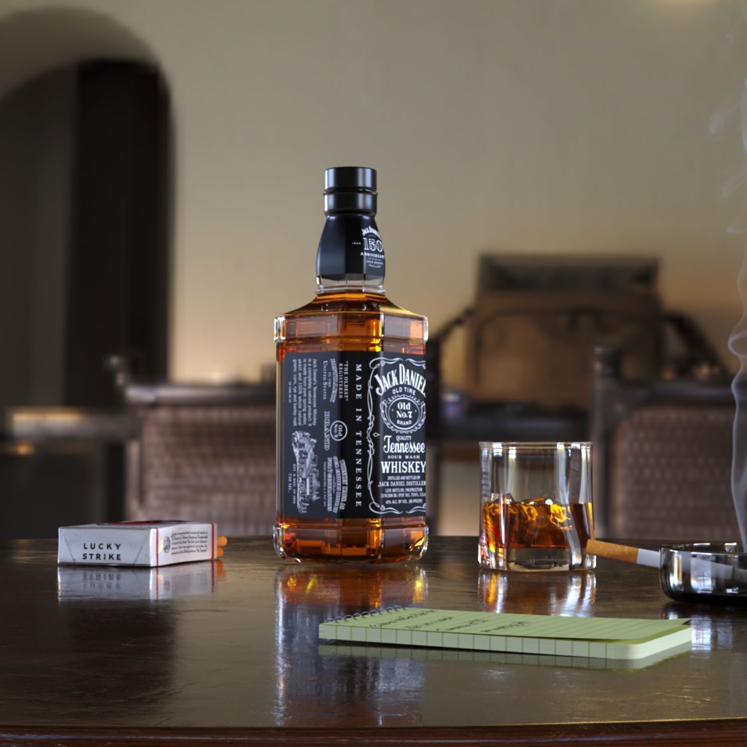 Jack Daniels Whiskey 3D model_13