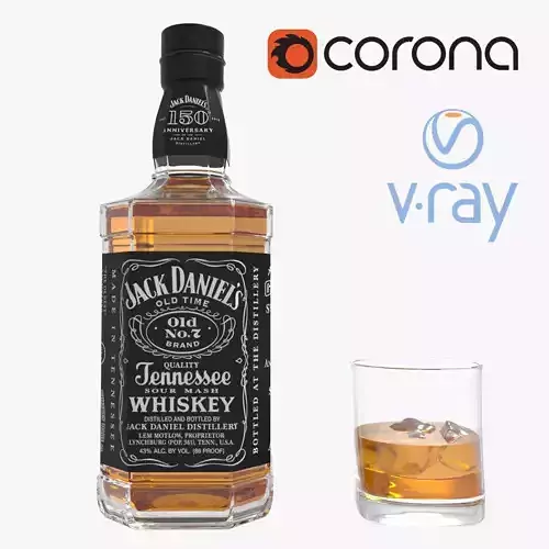 Jack Daniels Whiskey 3D model