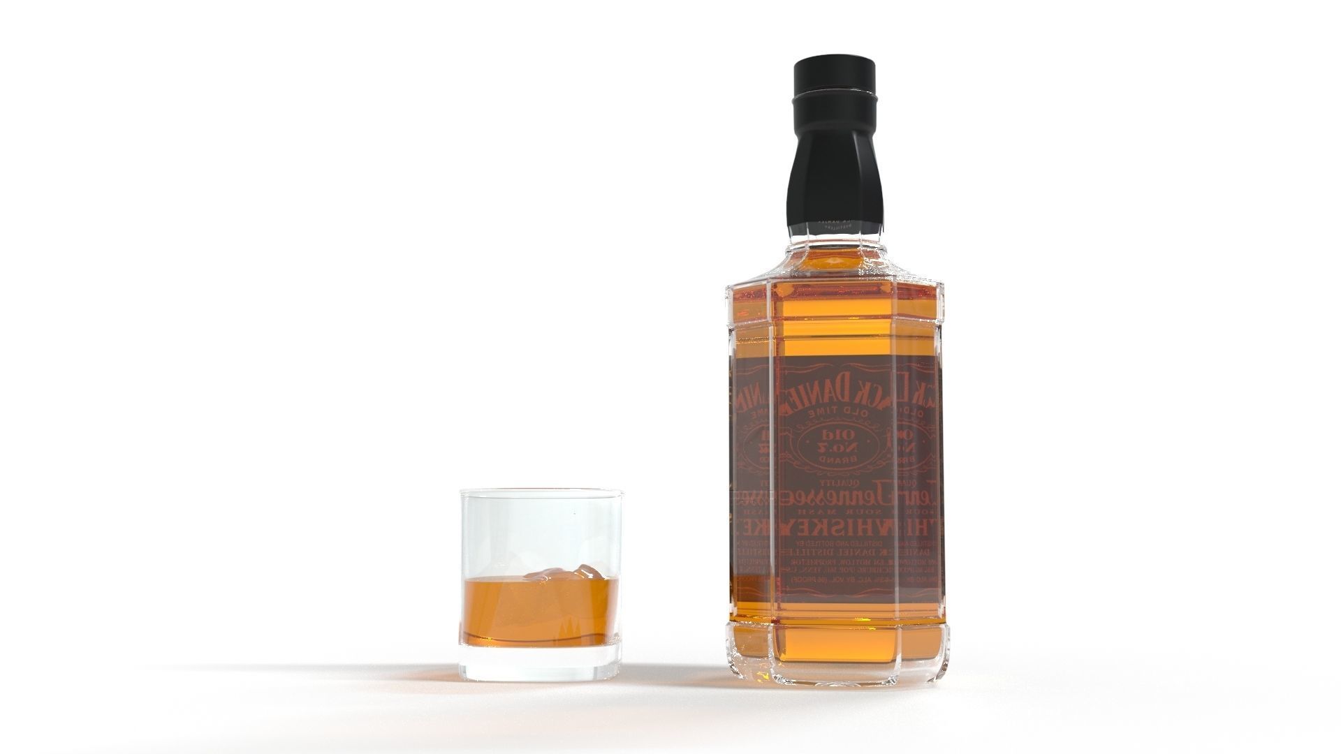 Jack Daniels Whiskey 3D model_2