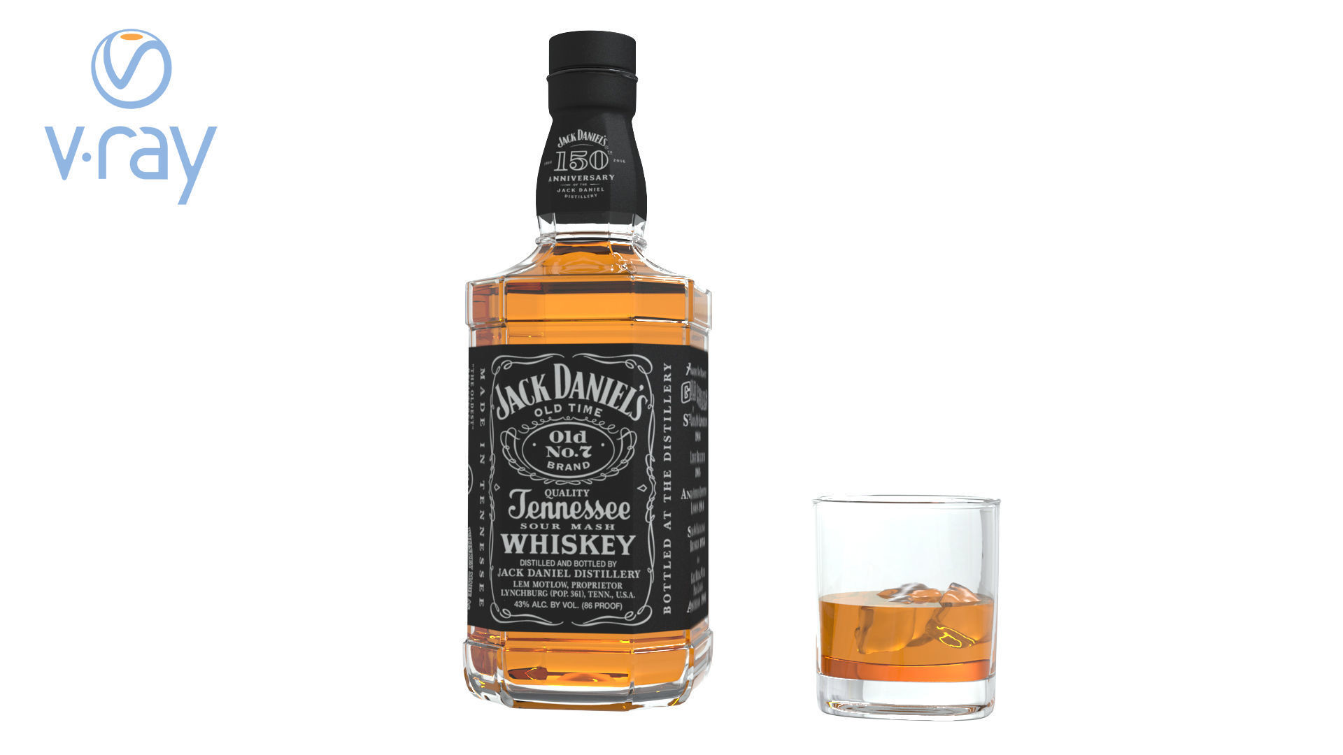 Jack Daniels Whiskey 3D model_5