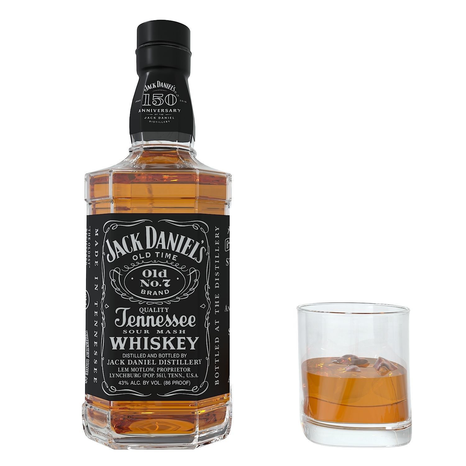 Jack Daniels Whiskey 3D model_6