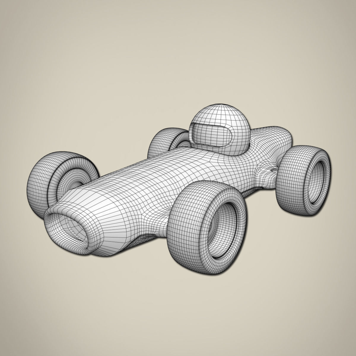Racing Toy Car 3D model_6
