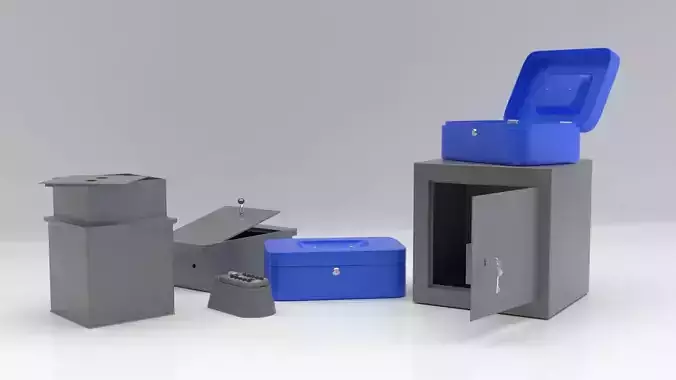Security Furniture Pack Vol 1 - Safes and Cash boxes 