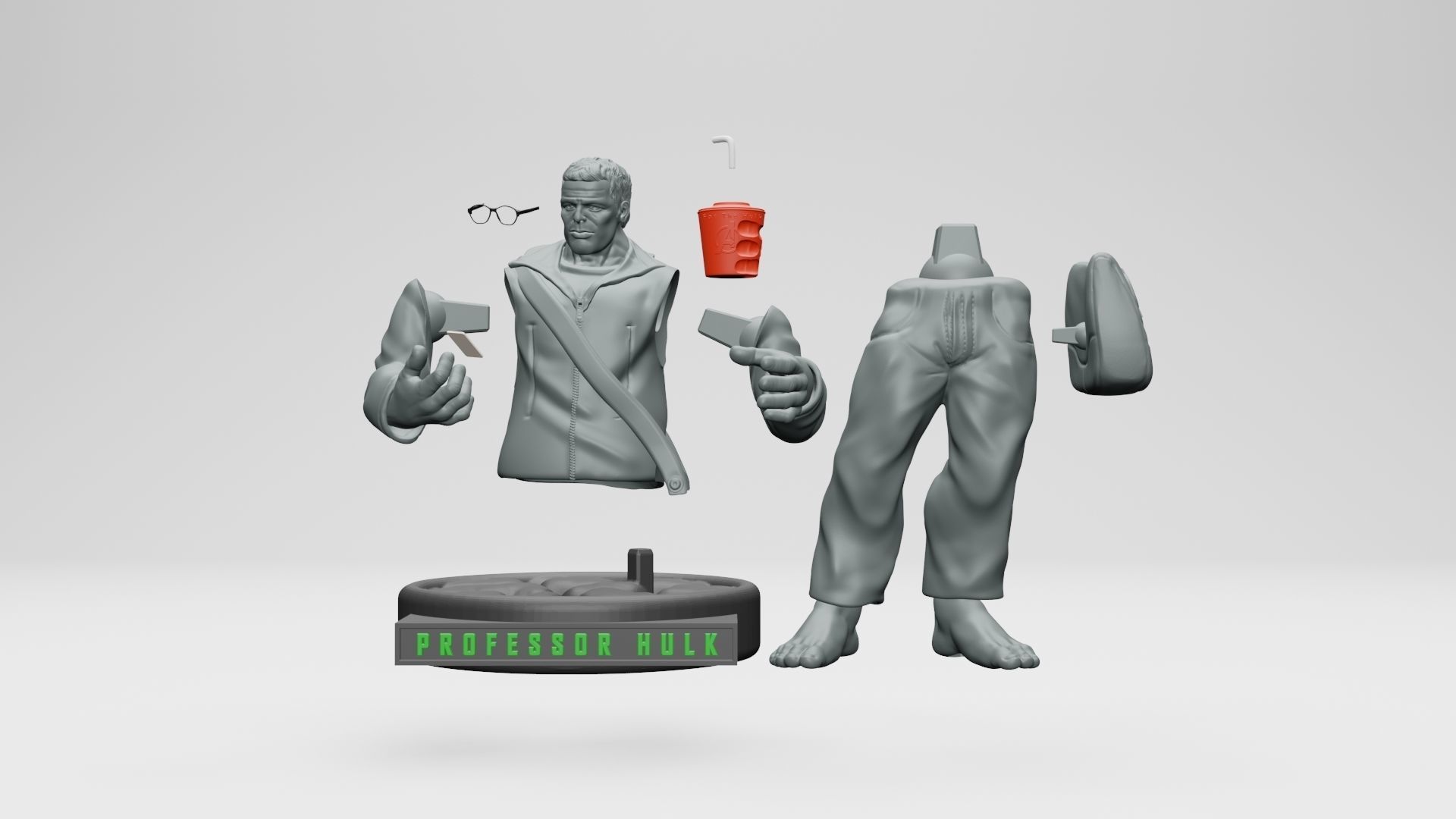 PROFESSOR HULK 3D PRINTING 3D print model_8