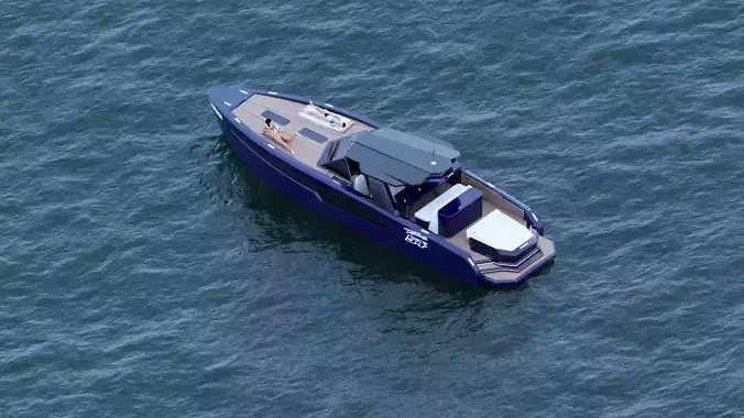 SUPER BOAT 46FT 3D model