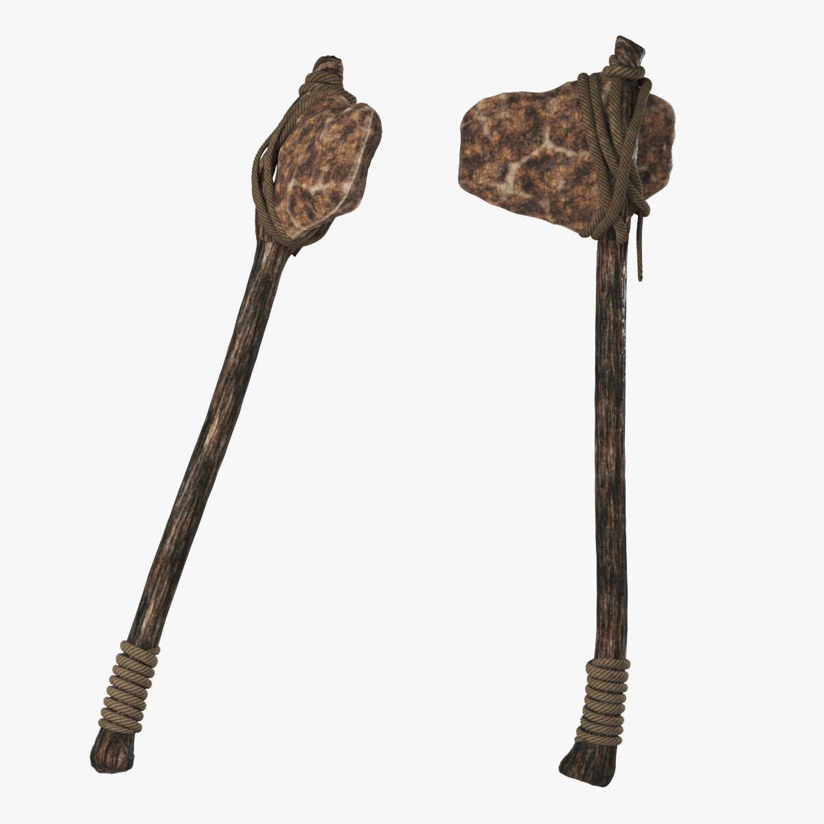 Stone age set 3D model_7