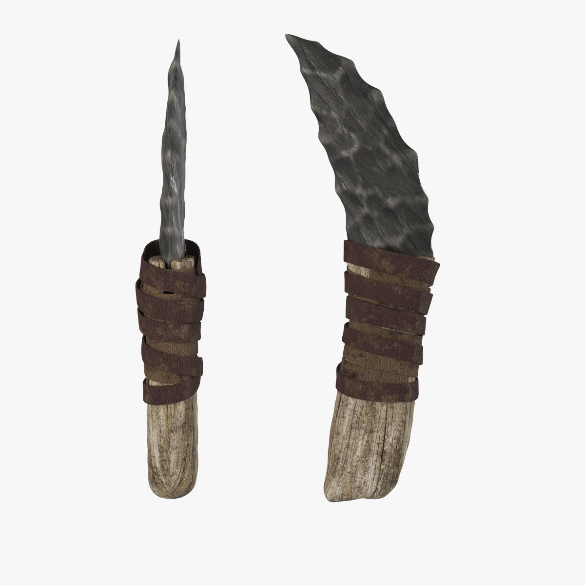 Stone age set 3D model_2