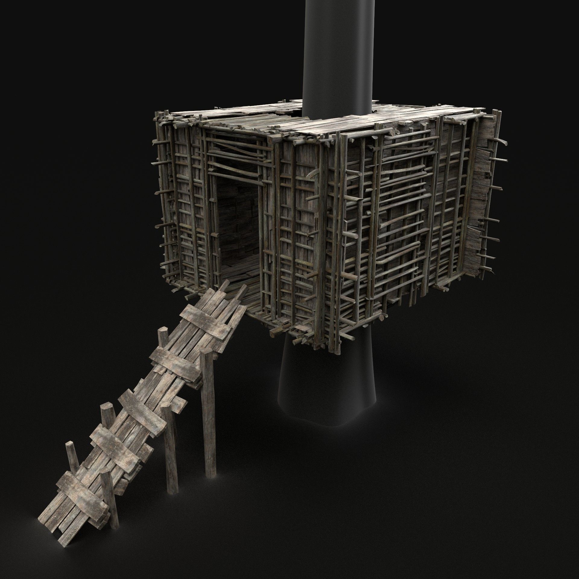 TREE PLATFORM WOODEN HOUSE HUT BRIDGE COLLECTION PACK PACKAGE _14