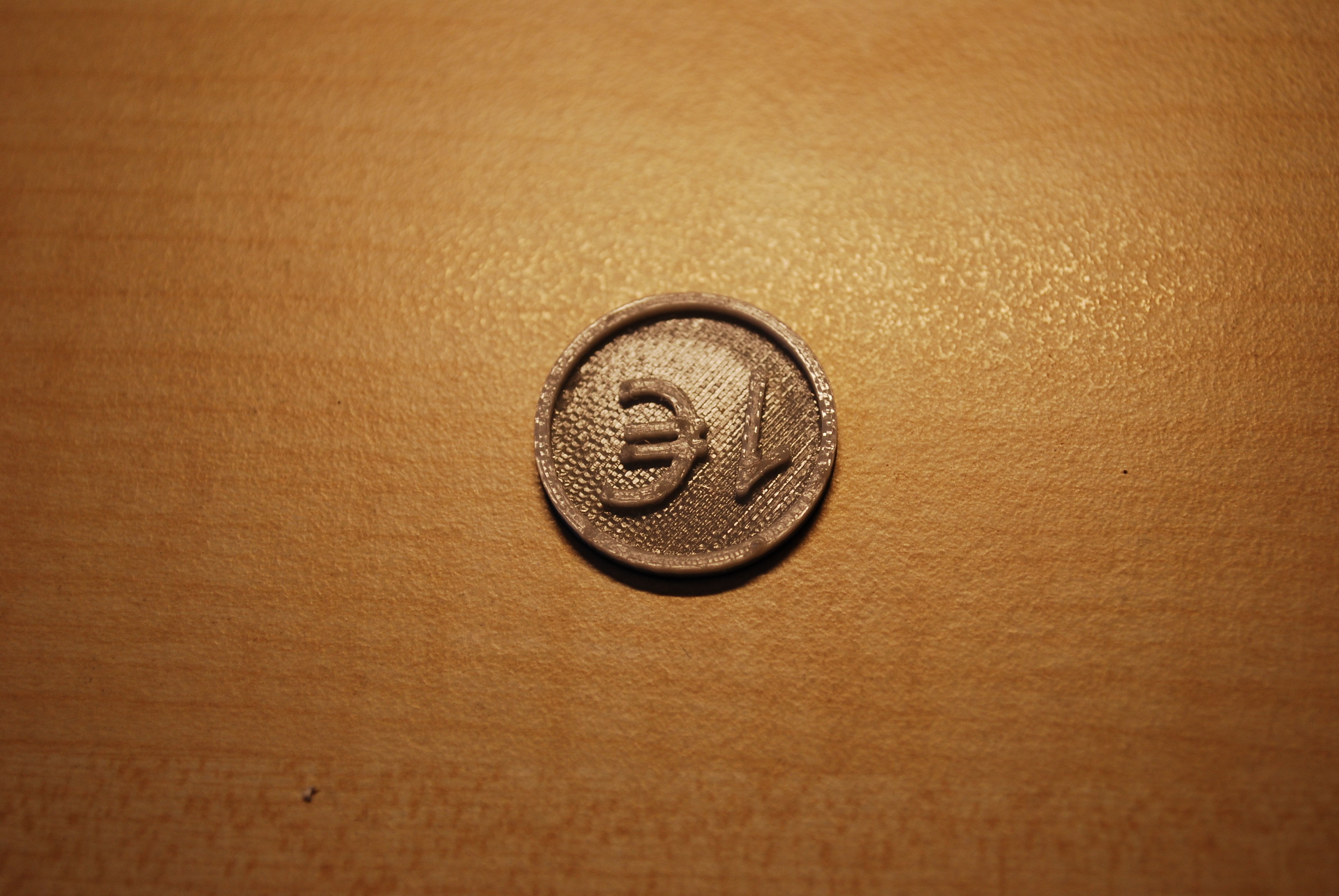 Free Prinduino 3D Print 2 - 1 Euro coin for shopping cart Free 3D print model_17