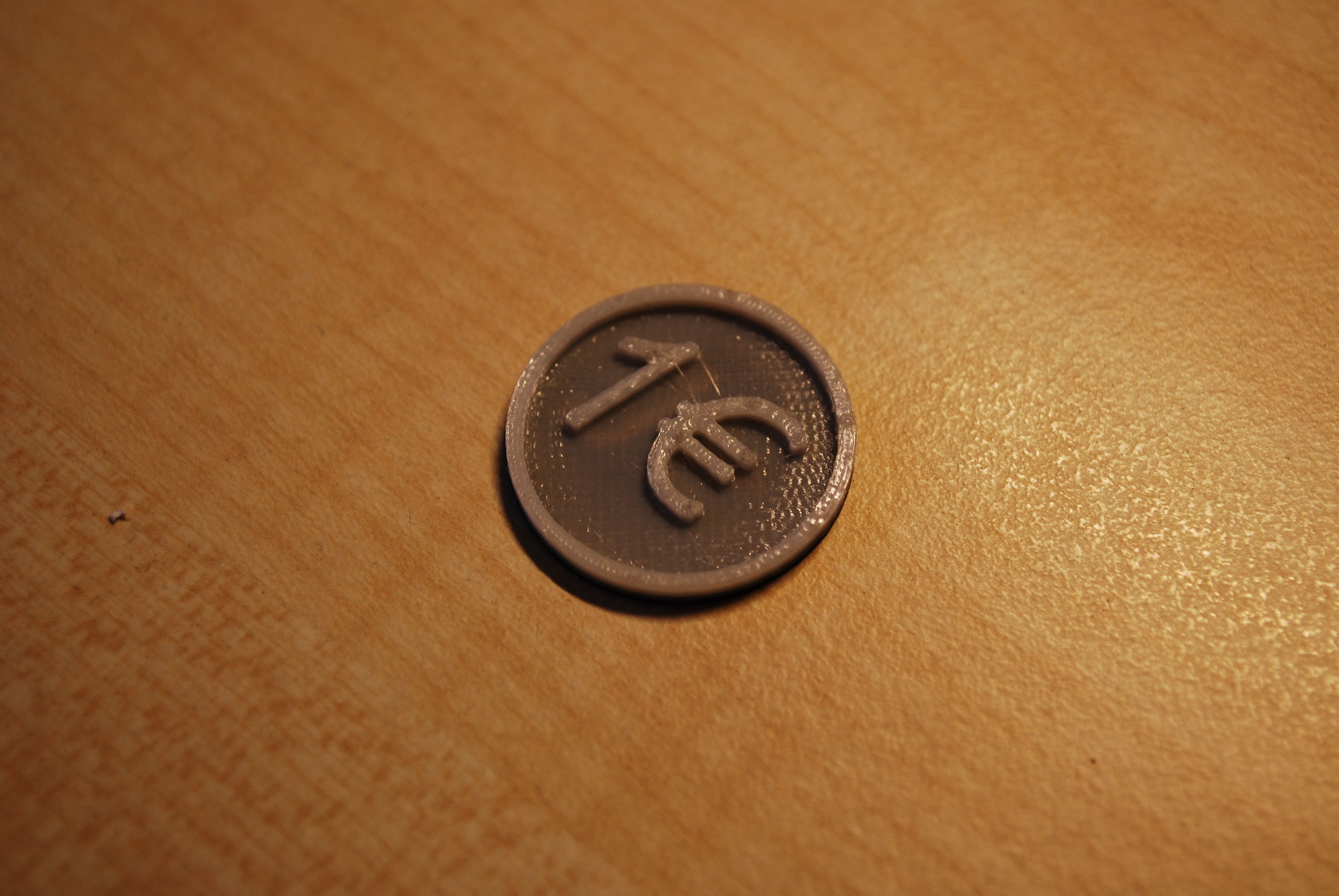 Free Prinduino 3D Print 2 - 1 Euro coin for shopping cart Free 3D print model_15