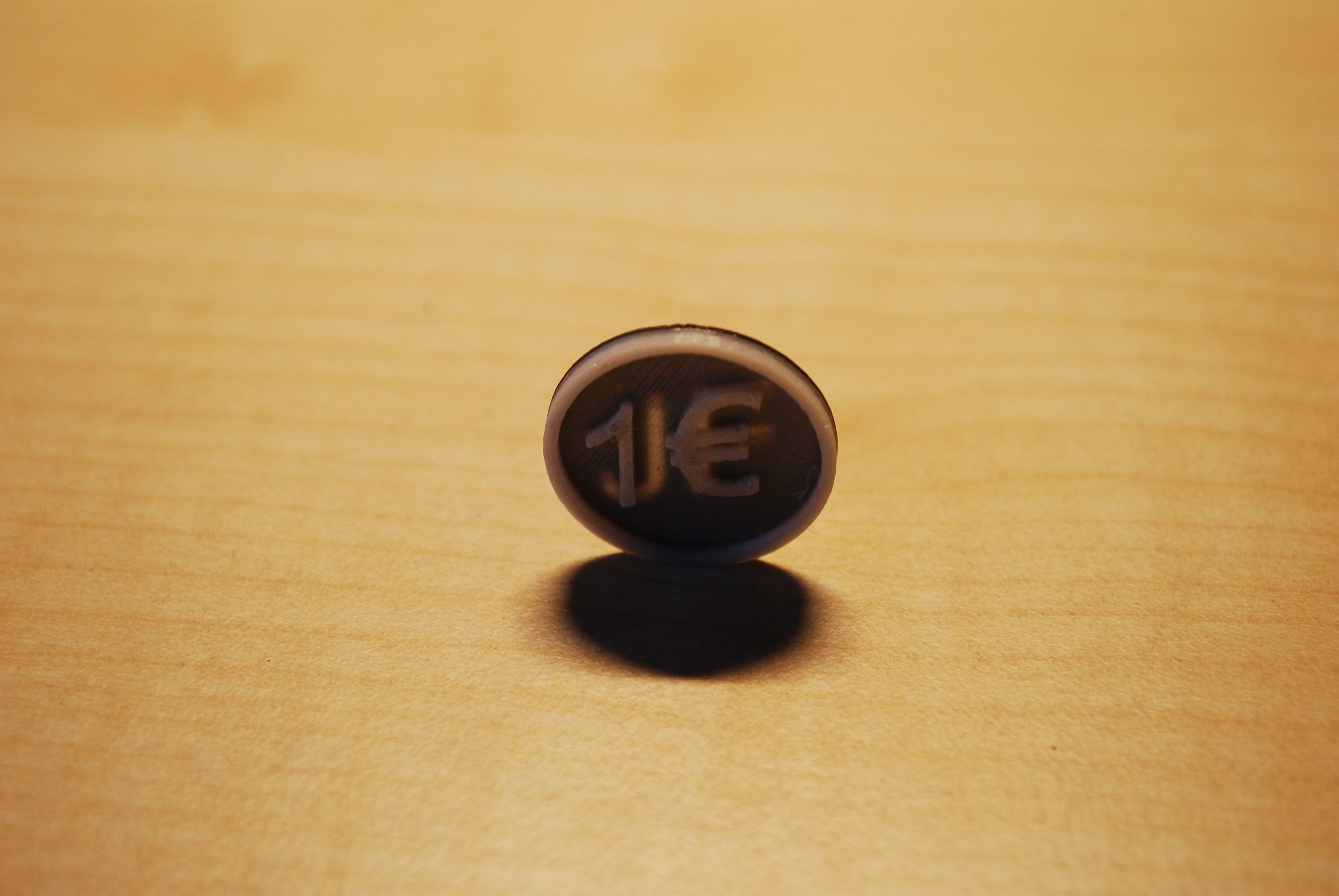 Free Prinduino 3D Print 2 - 1 Euro coin for shopping cart Free 3D print model_24