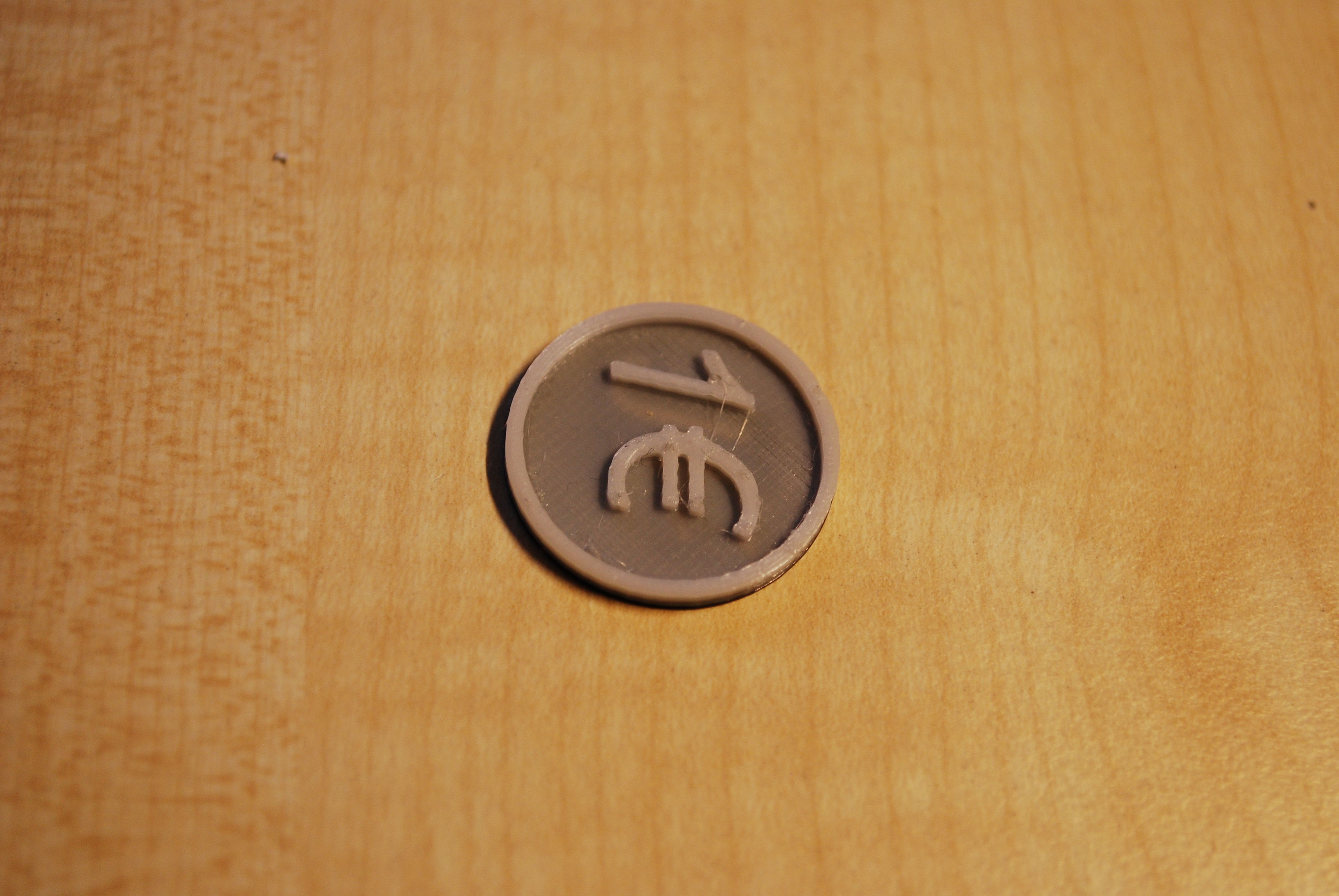 Free Prinduino 3D Print 2 - 1 Euro coin for shopping cart Free 3D print model_16