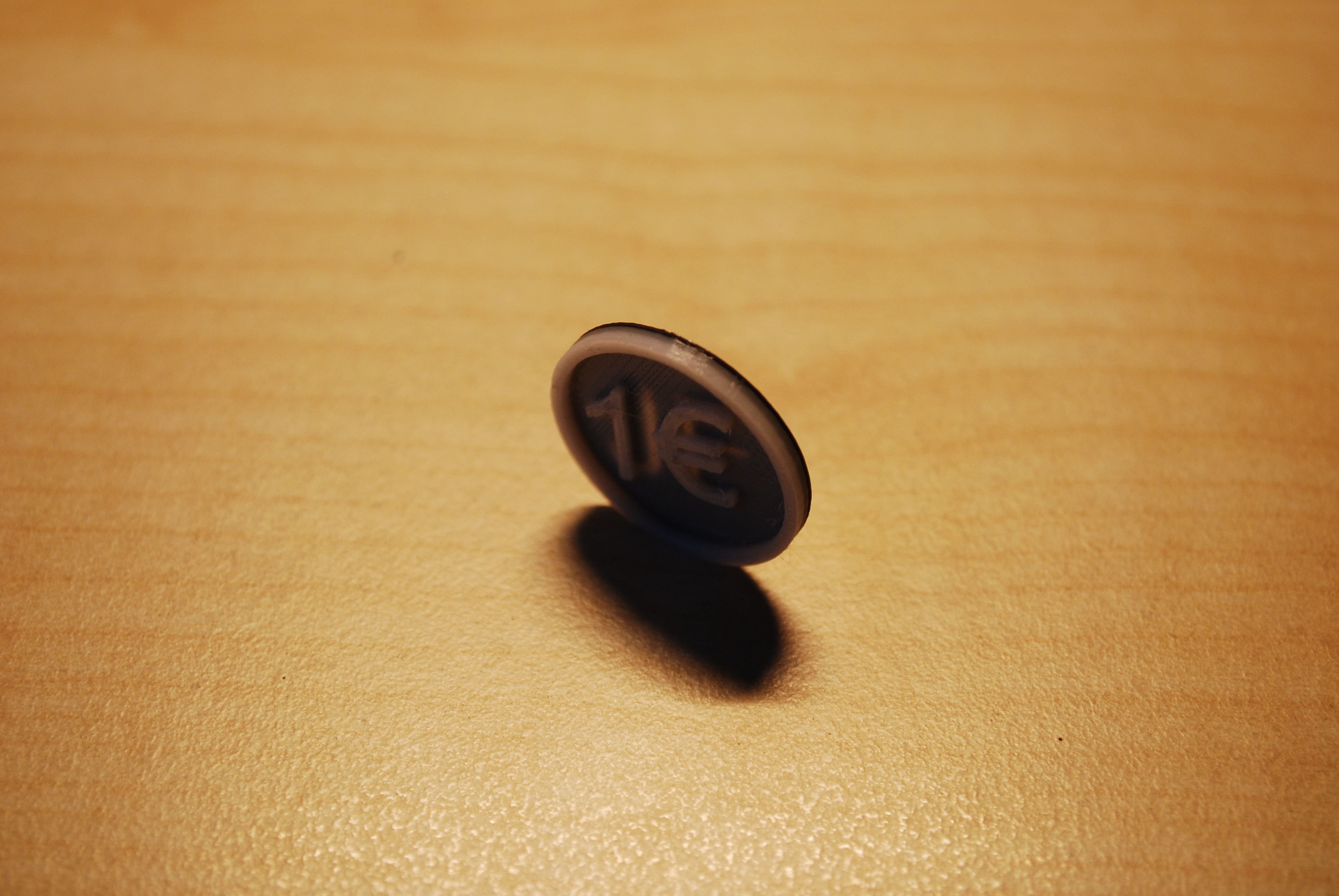 Free Prinduino 3D Print 2 - 1 Euro coin for shopping cart Free 3D print model_23