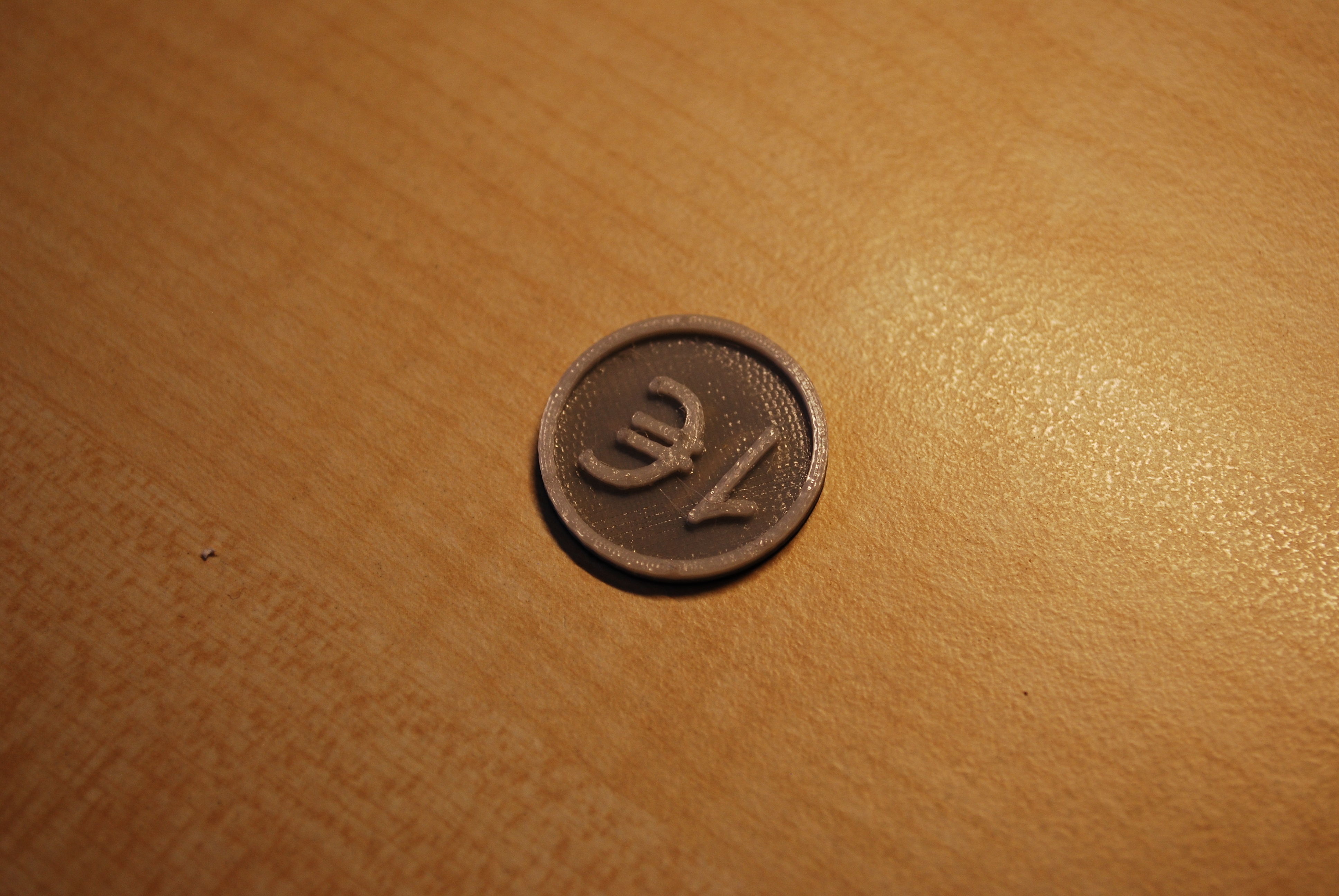 Free Prinduino 3D Print 2 - 1 Euro coin for shopping cart Free 3D print model_18