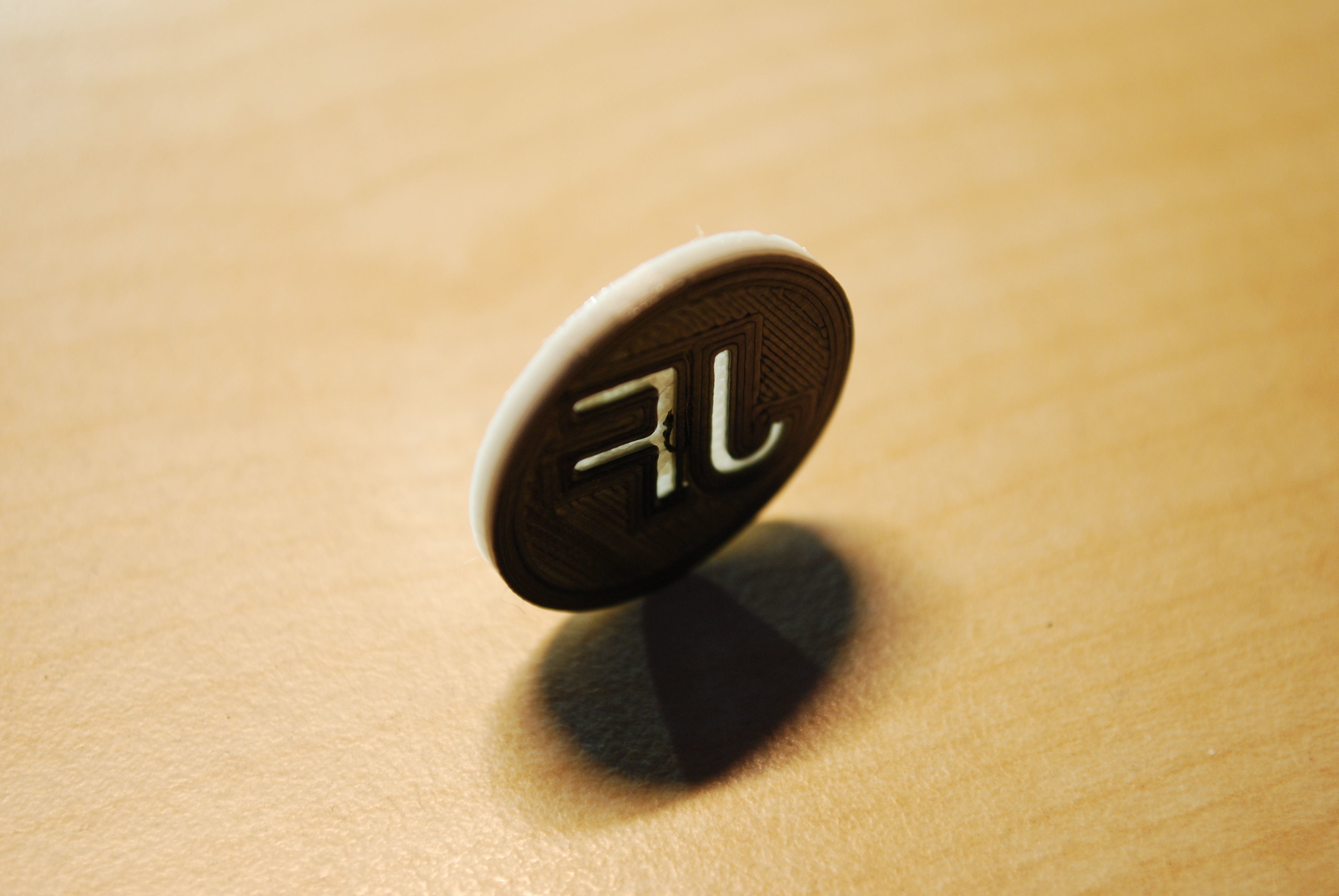 Free Prinduino 3D Print 2 - 1 Euro coin for shopping cart Free 3D print model_33