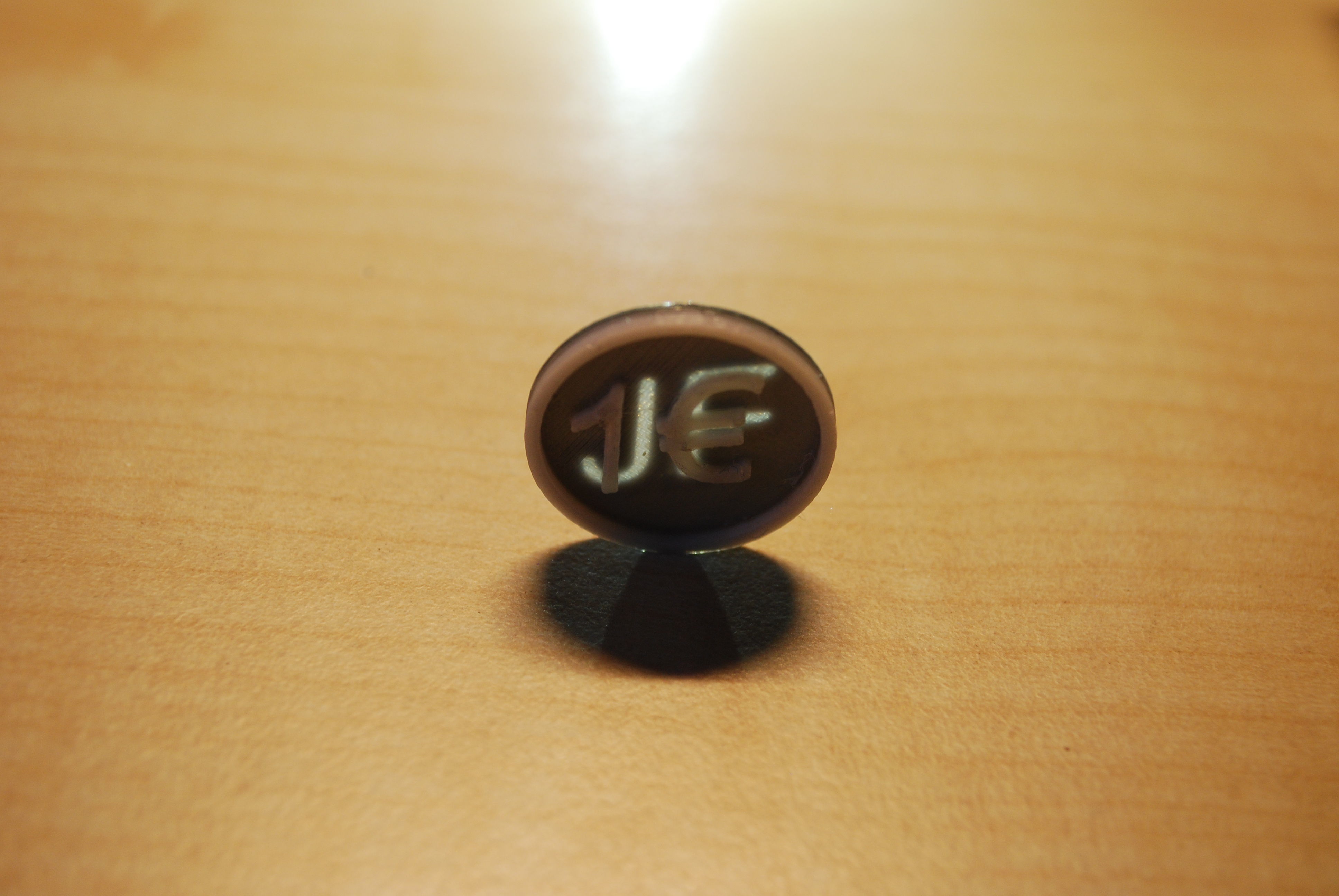 Free Prinduino 3D Print 2 - 1 Euro coin for shopping cart Free 3D print model_28