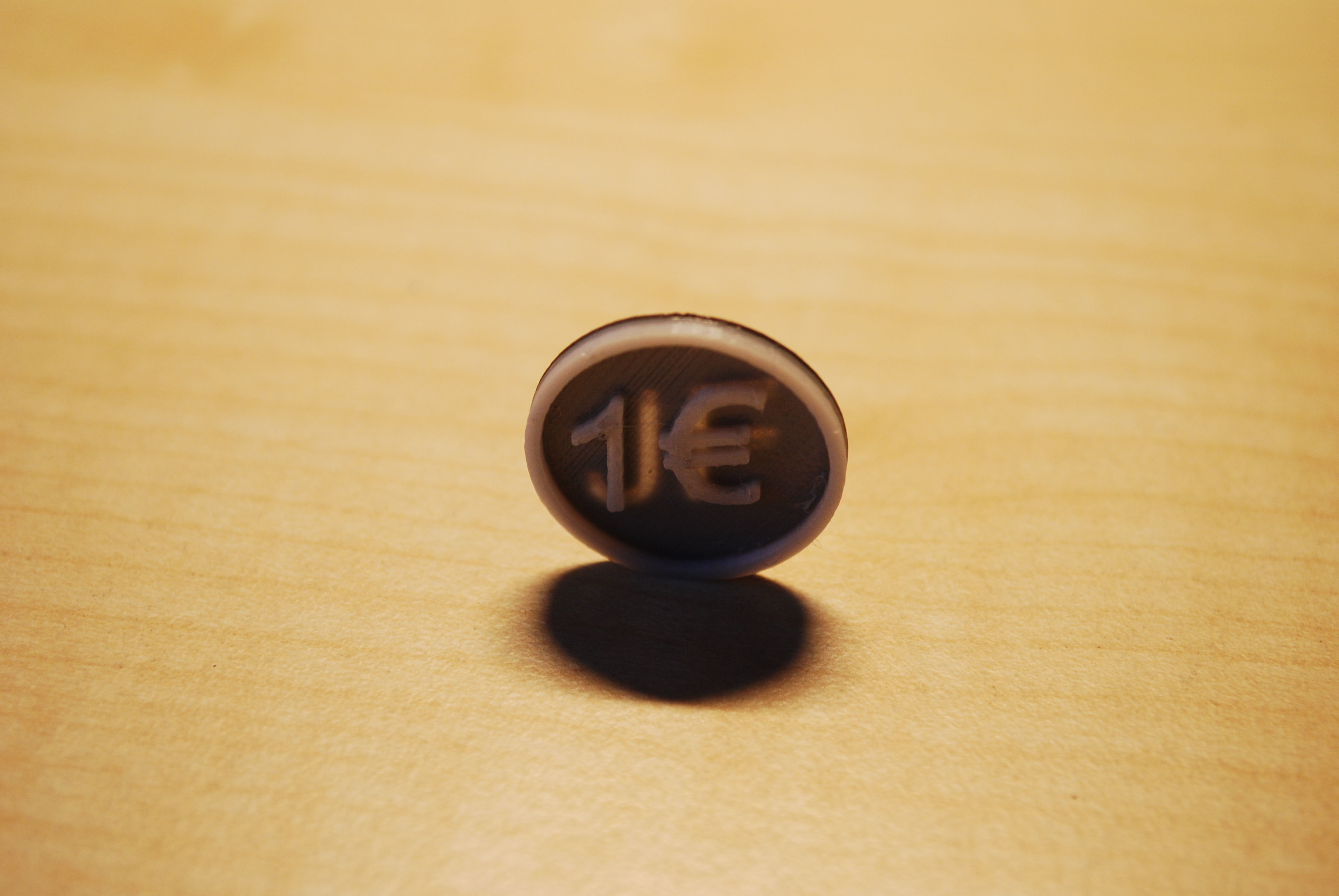 Free Prinduino 3D Print 2 - 1 Euro coin for shopping cart Free 3D print model_25