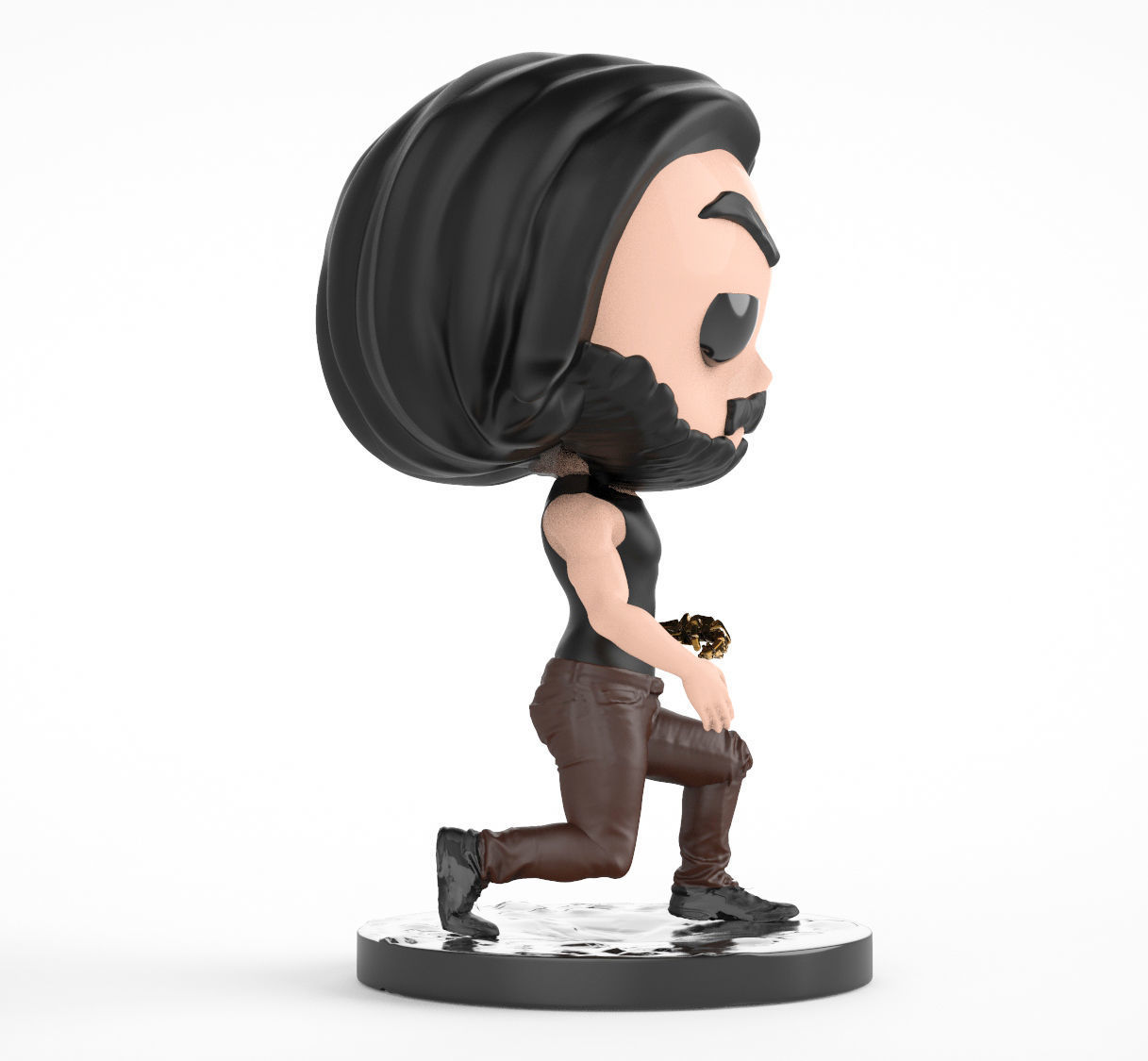 Johnny Silverhand funko pop Free 3D print model_6