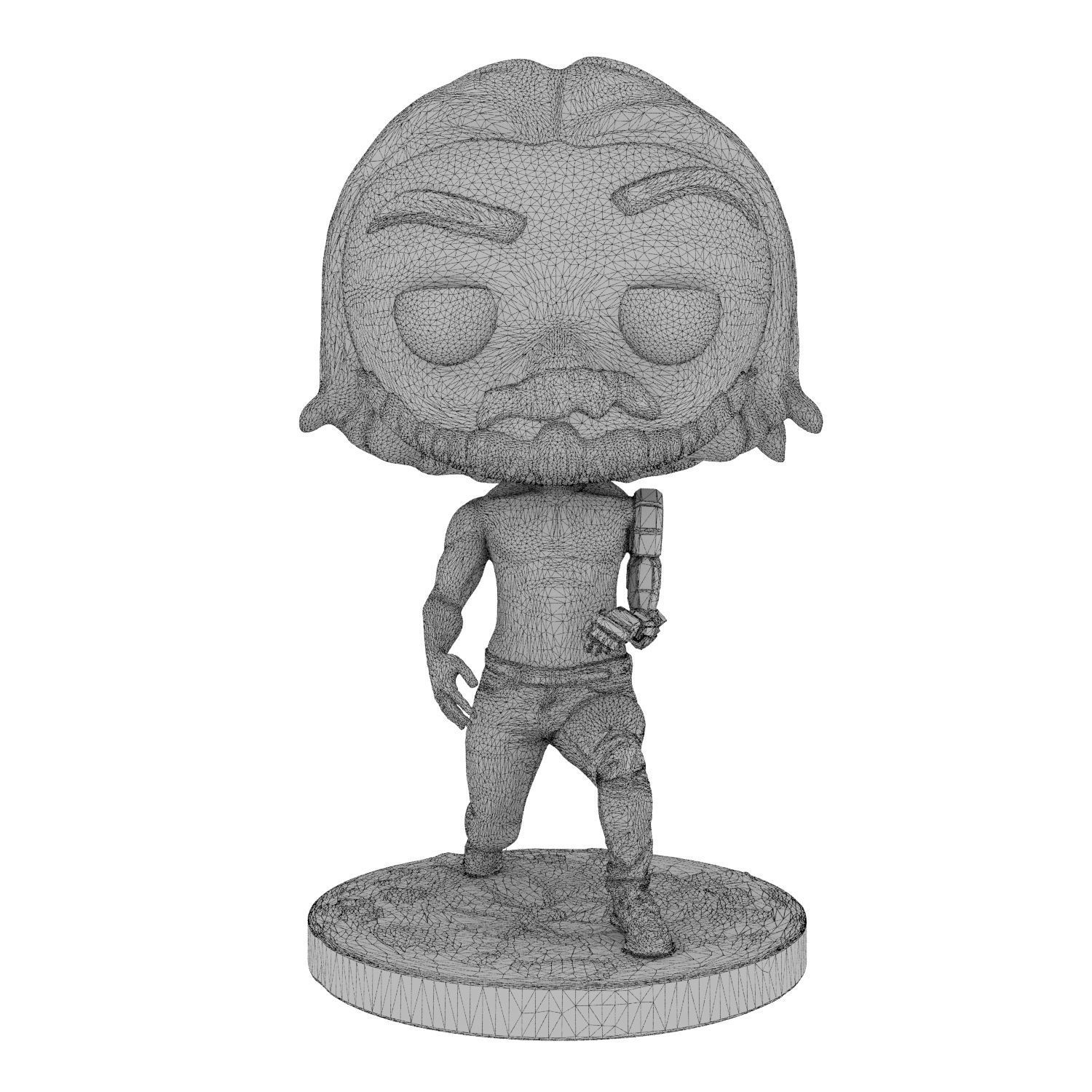 Johnny Silverhand funko pop Free 3D print model_7