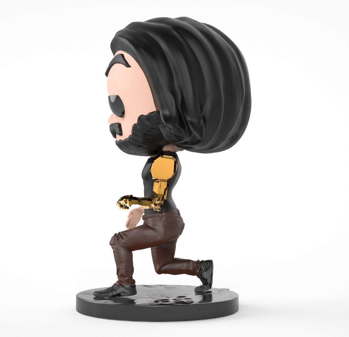 Johnny Silverhand funko pop Free 3D print model_2