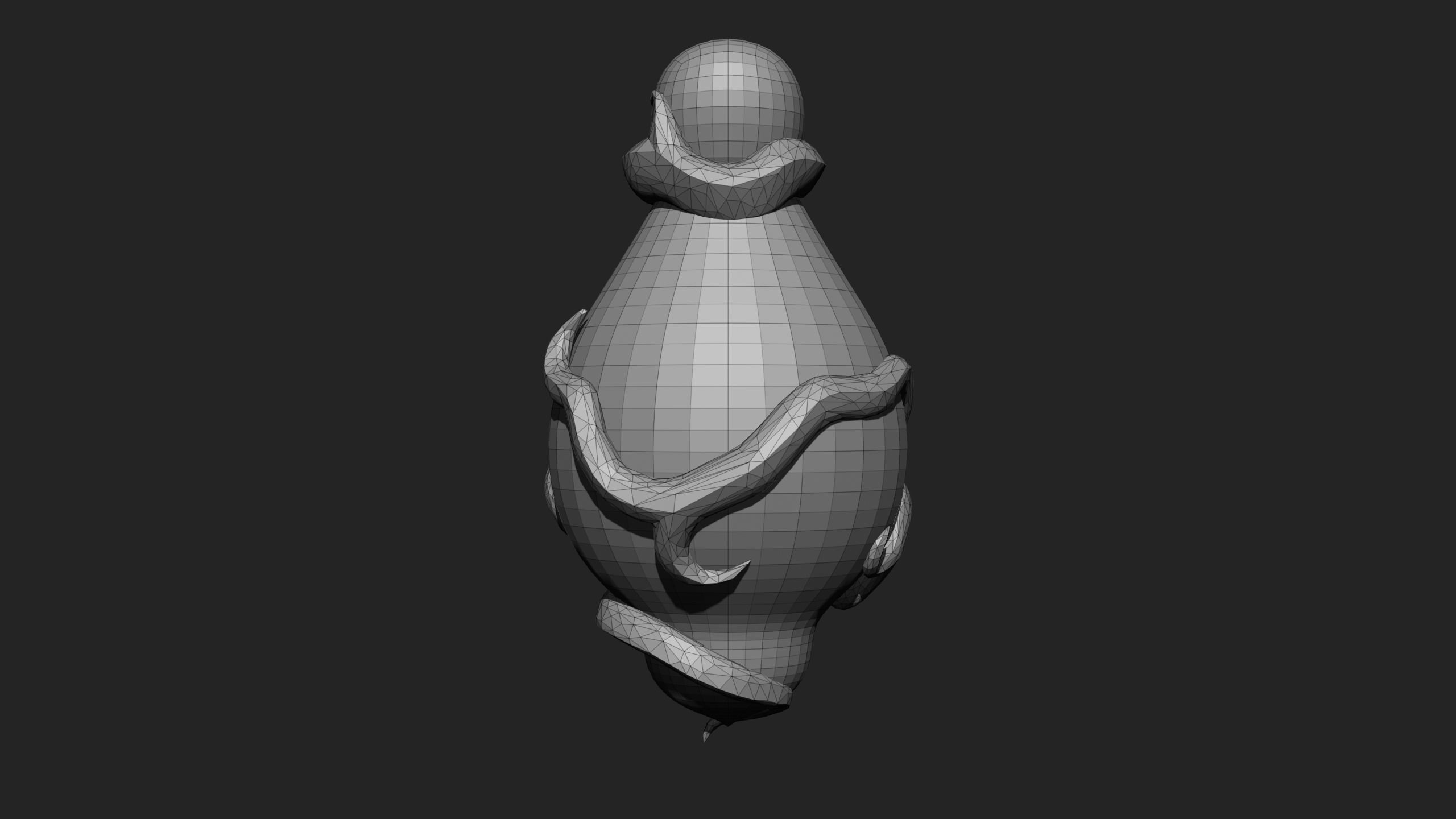 Stylized Fantasy Potion with Root Ornaments Low-poly 3D model_15