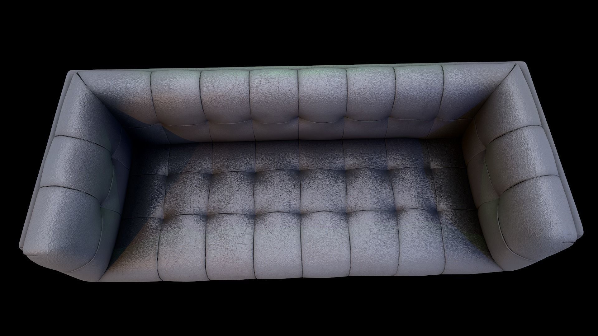 Luxurious sofa Low-poly 3D model_3