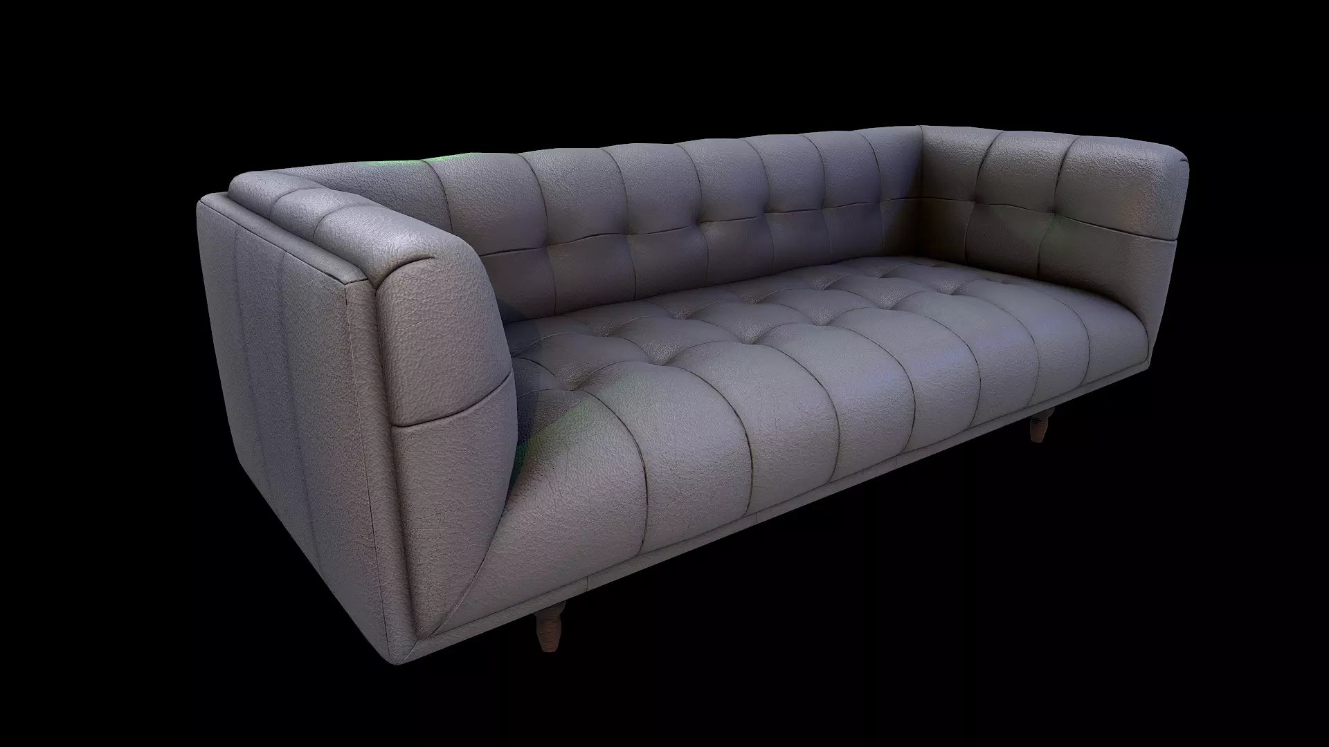 Luxurious sofa Low-poly 3D model_0