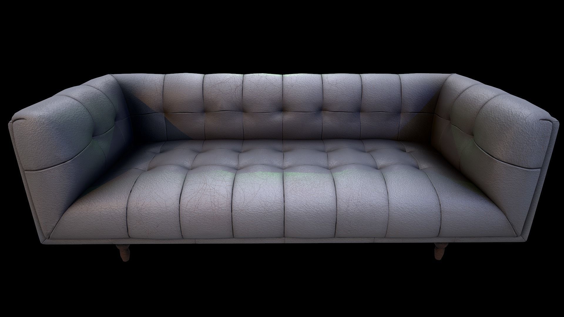 Luxurious sofa Low-poly 3D model_1