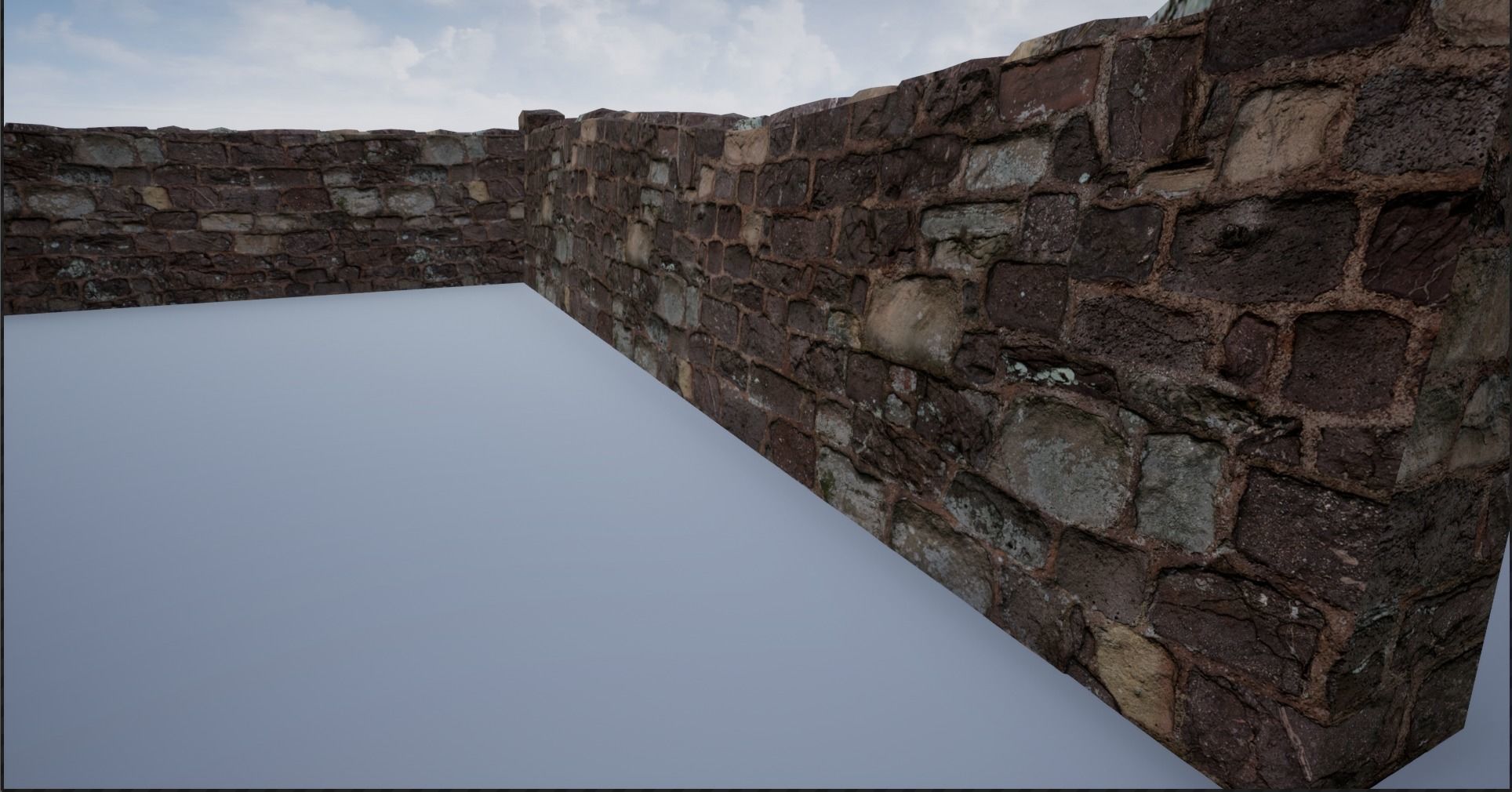 Modular Stone Walls Low-poly 3D model_27