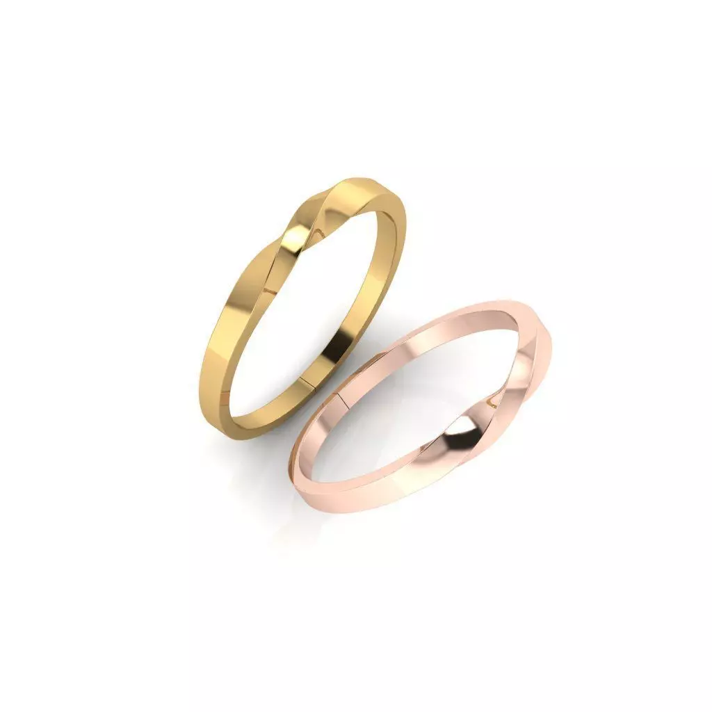 Twisted Ring Free 3D print model
