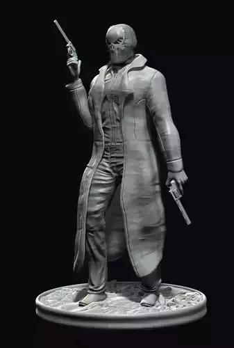 Punisher Noir Digital Print File for 3D Printers