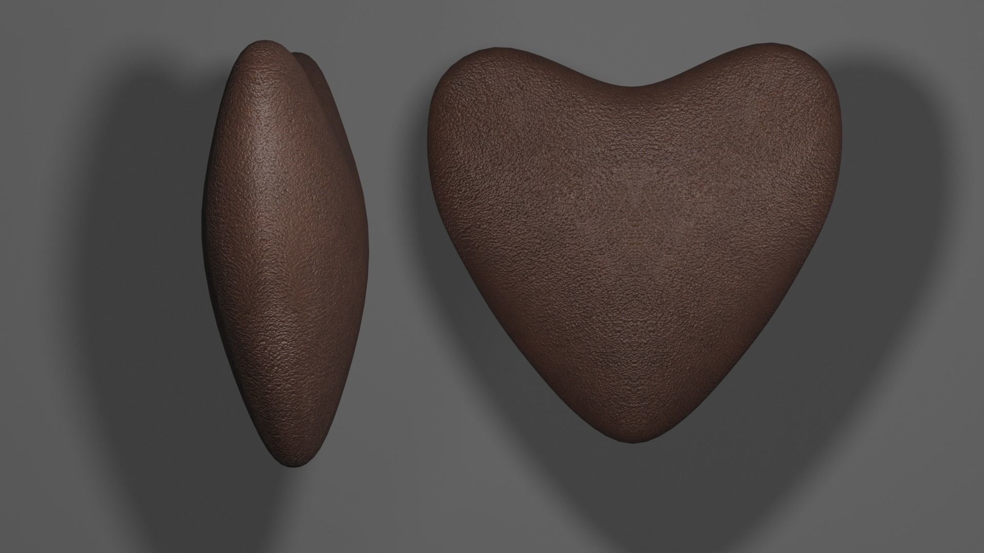 Heart chocolate  3D model_1