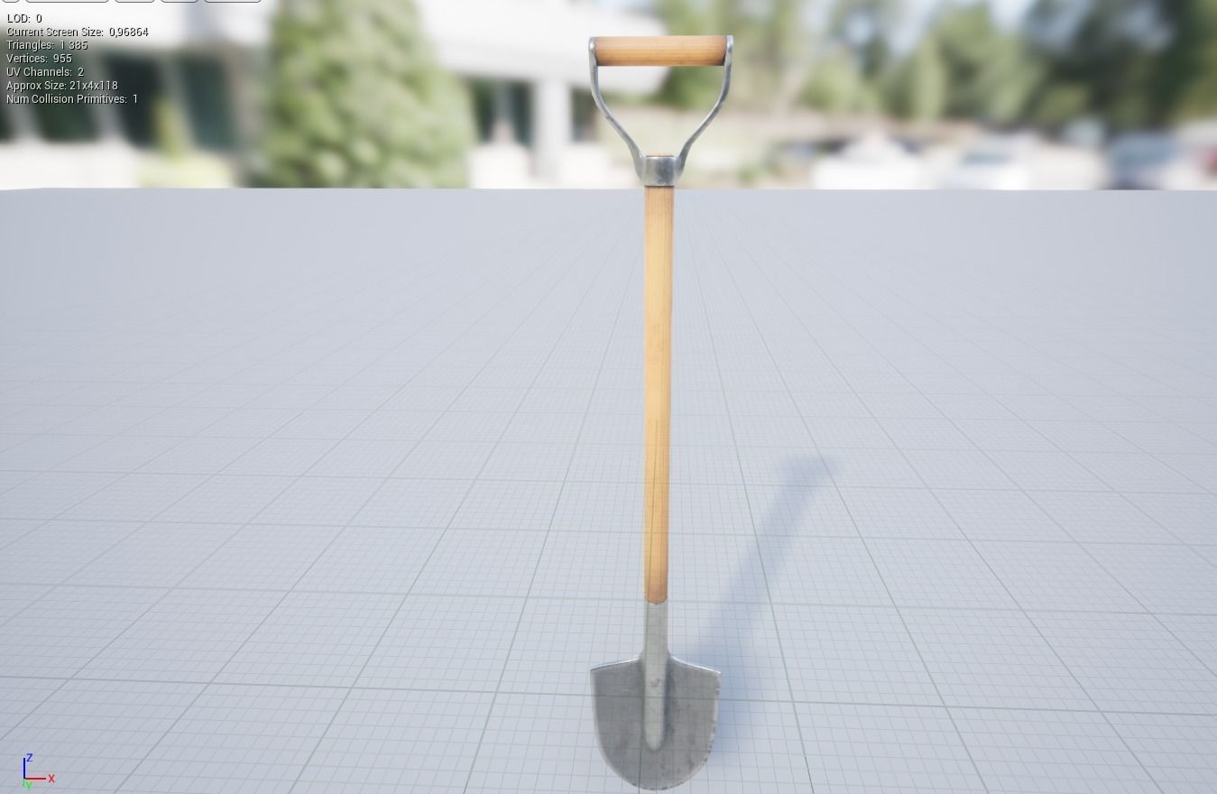 Work tools Low-poly 3D model_9