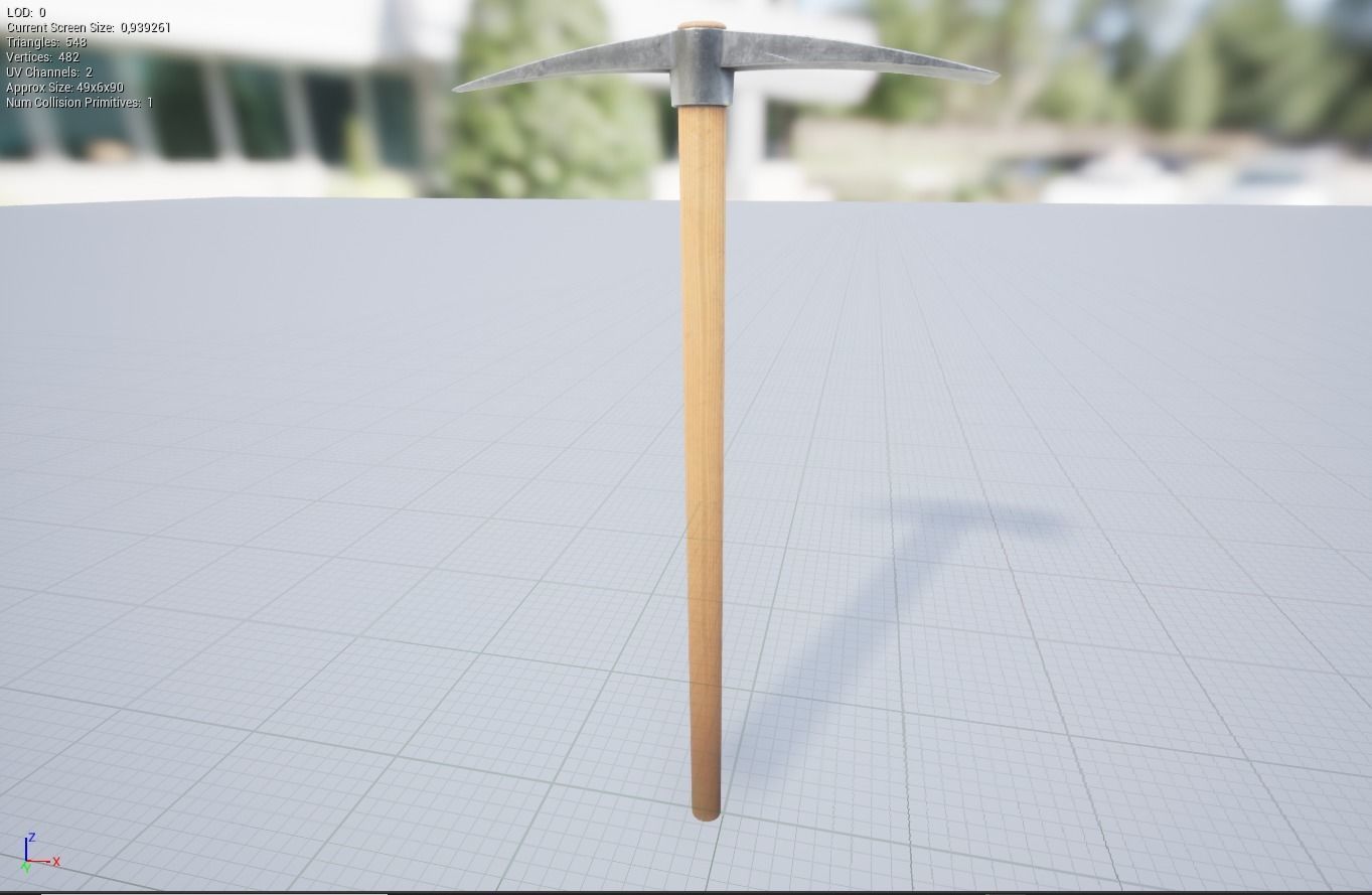 Work tools Low-poly 3D model_8