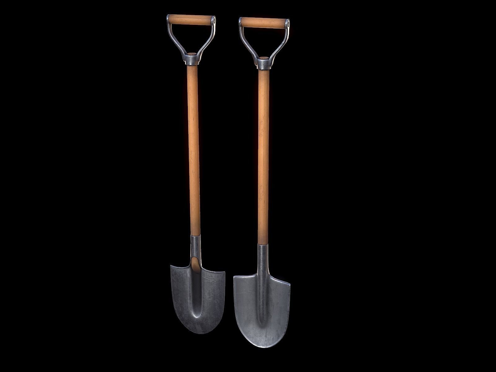 Work tools Low-poly 3D model_4