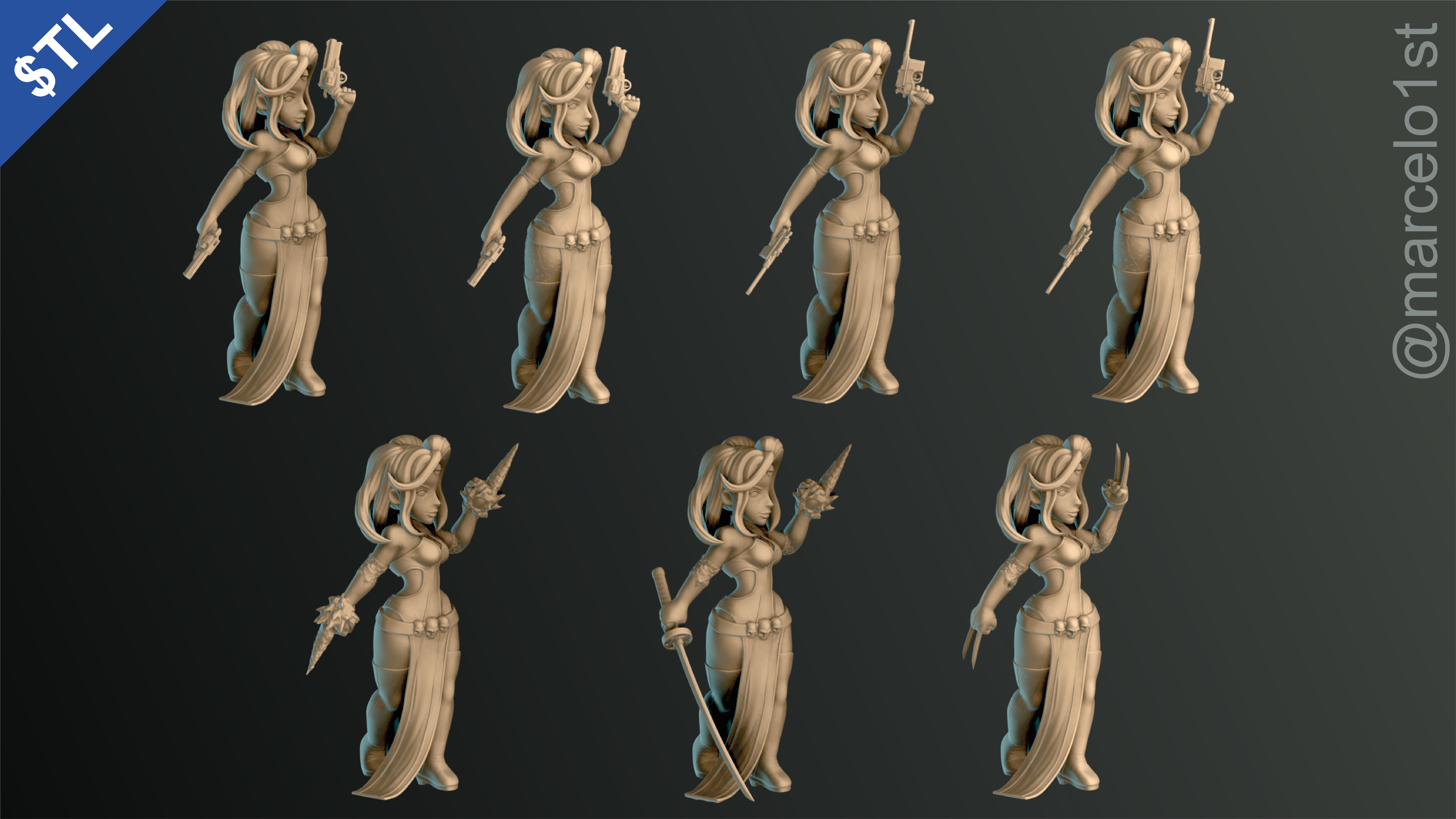 Mystique -  Raven Darkholme - X-men 3D print model_9