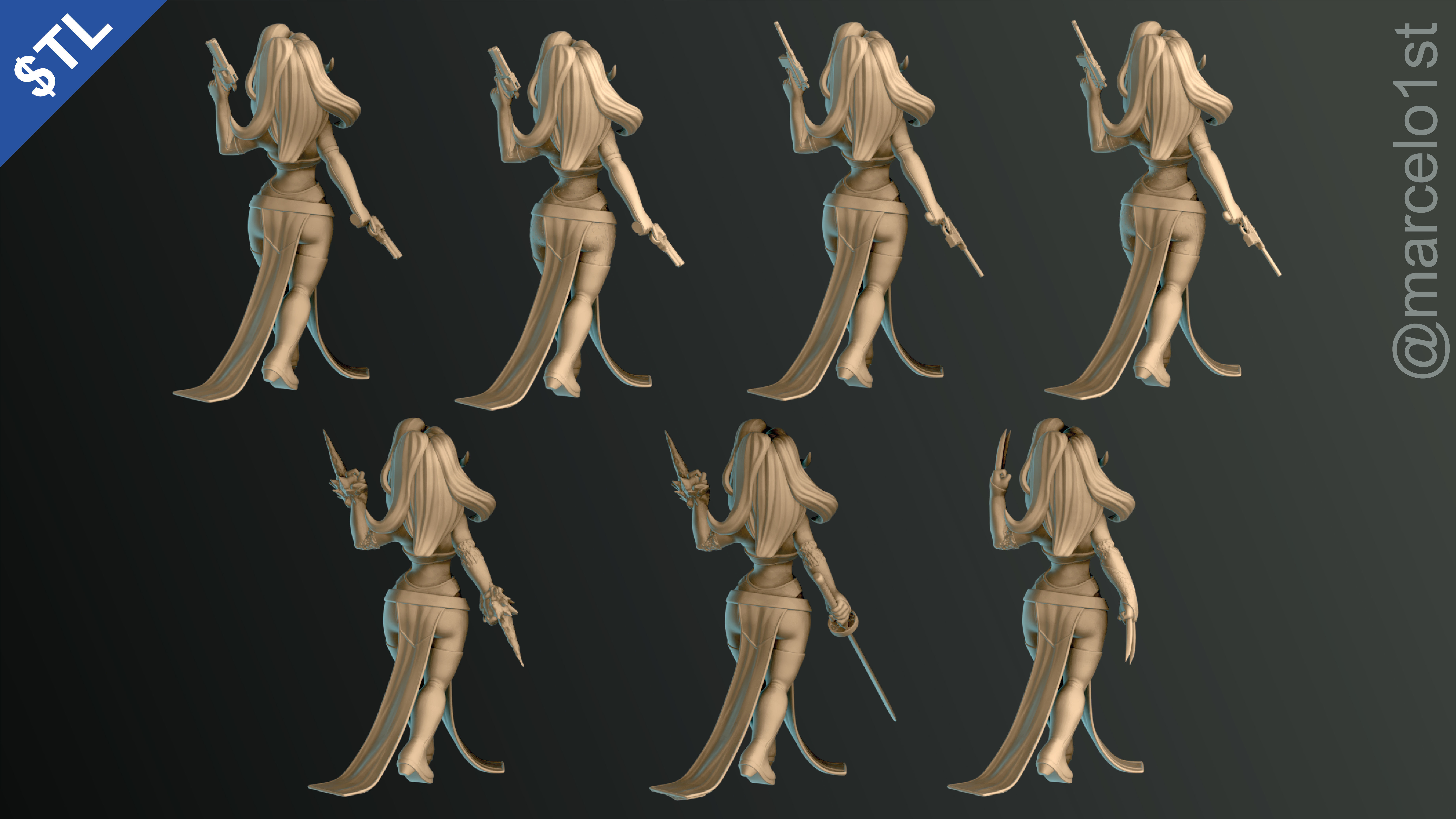 Mystique -  Raven Darkholme - X-men 3D print model_14