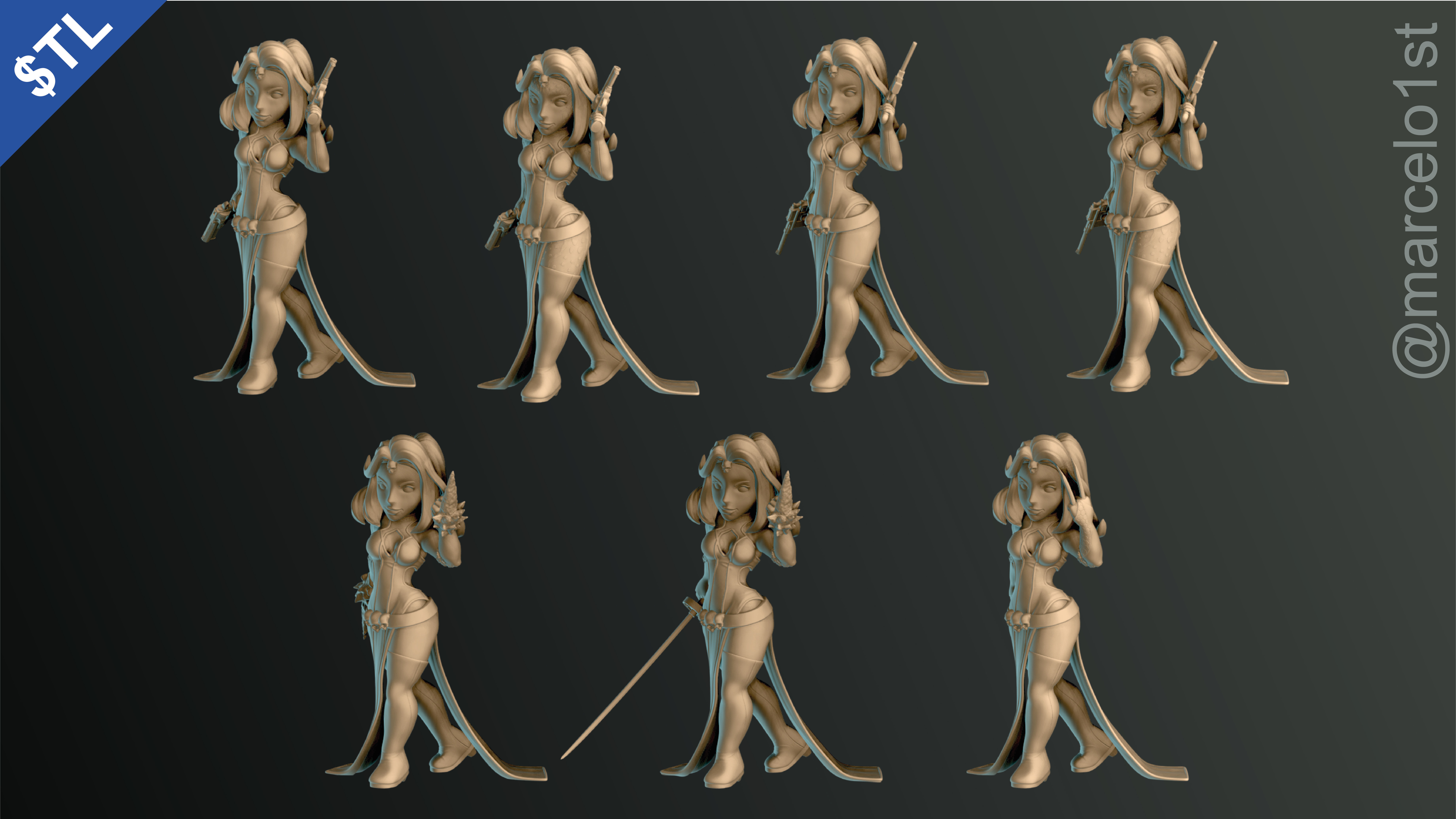 Mystique -  Raven Darkholme - X-men 3D print model_20